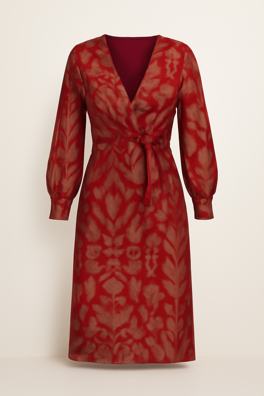 Galatea | Abito con stampa botanica vibrante: stile semplice in ogni colore - Rosso - DRESS Dresses female dress Maxi dress Maxi Dresses - Concept Palermo