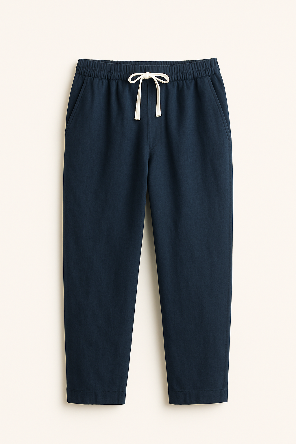 Nico | Pantaloni in lino – Vestibilità morbida, vestibilità aderente - Blu Navy - linen pants men's summer pants pants pants for men - Concept Palermo