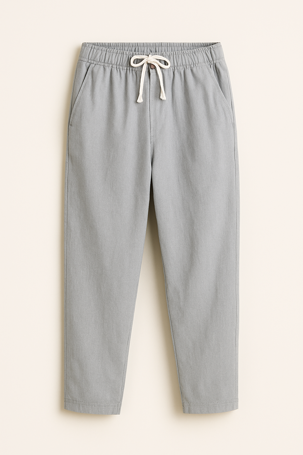 Nico | Pantaloni in lino – Vestibilità morbida, vestibilità aderente - Grigio - linen pants men's summer pants pants pants for men - Concept Palermo