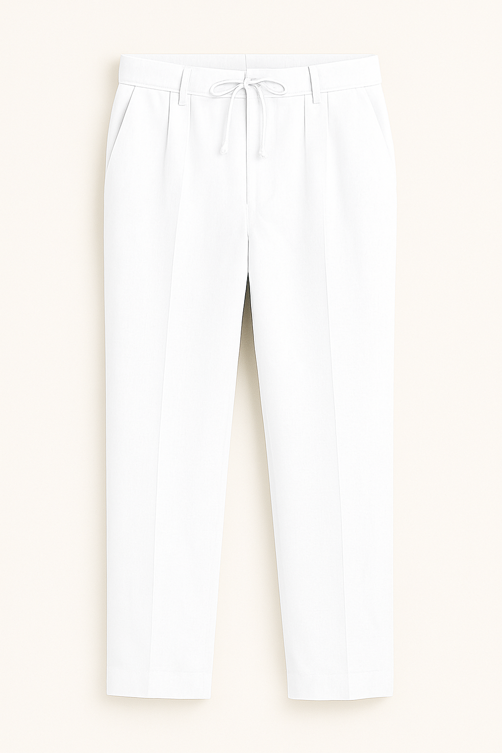 Jens | Pantaloni da salotto plissettati: dove il comfort incontra la classe - Bianco - BEST SALE HOOD JACKETS TACTICS - Concept Palermo