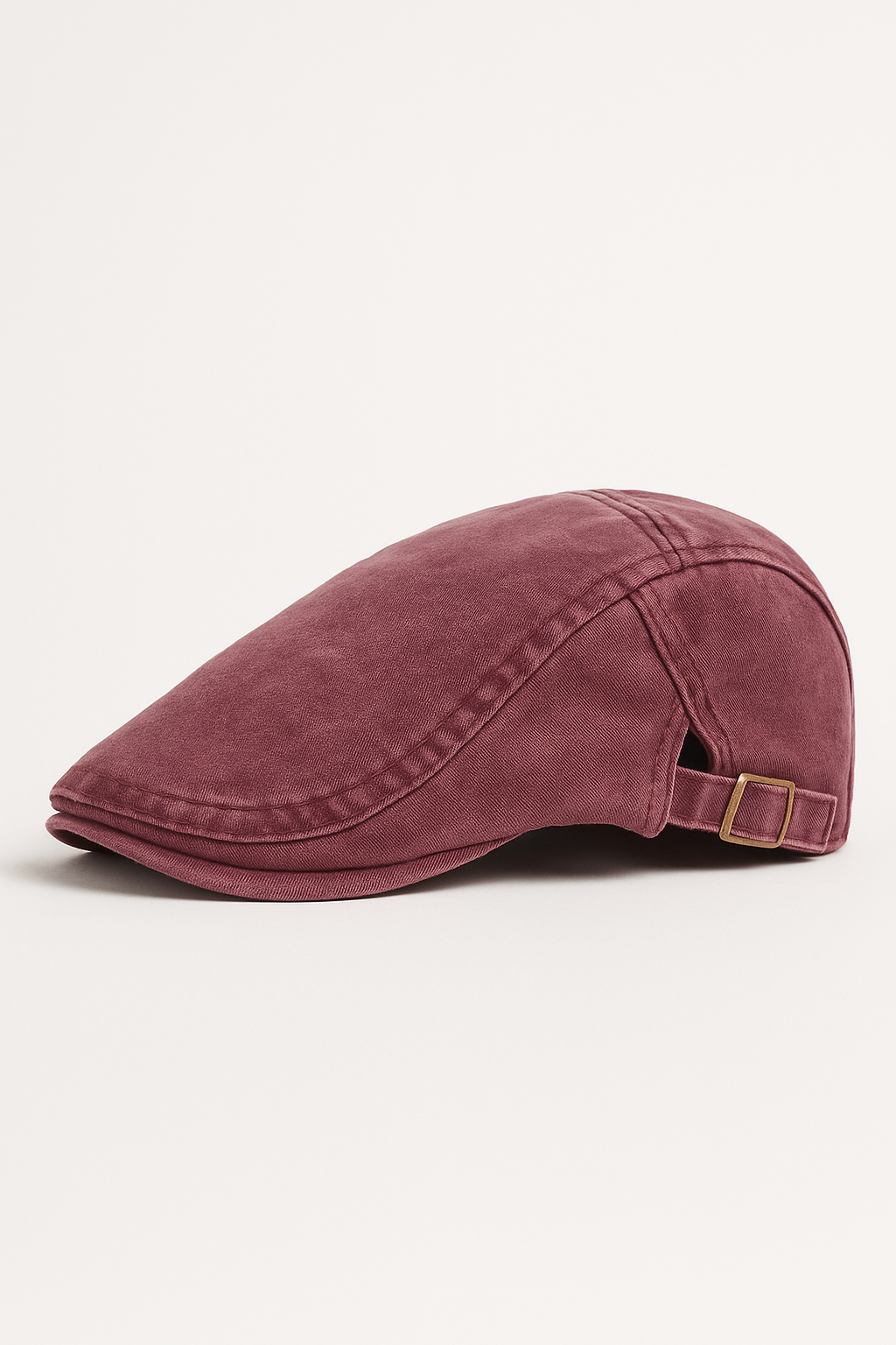 Jacob | Classico berretto piatto in cotone lavato, regolabile, stile vintage, da giornalaio - Rosso - hat hats Mens hat summer hat sun hat Sun Hats - Concept Palermo