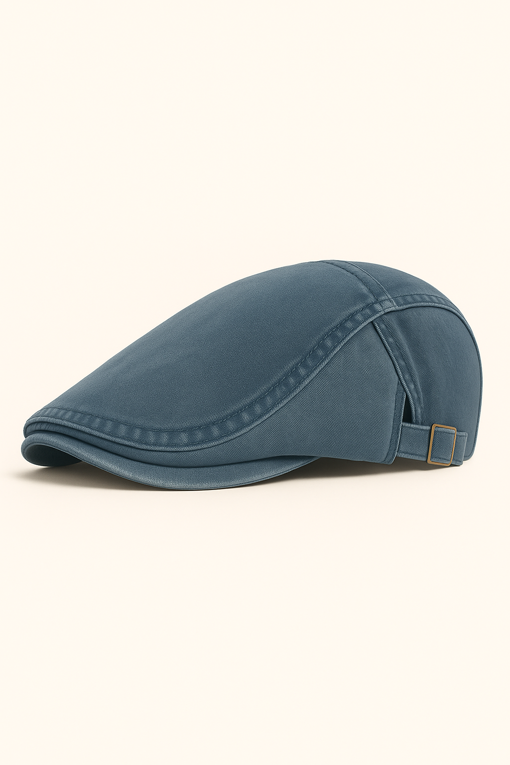 Jacob | Classico berretto piatto in cotone lavato, regolabile, stile vintage, da giornalaio - Blu scuro - hat hats Mens hat summer hat sun hat Sun Hats - Concept Palermo