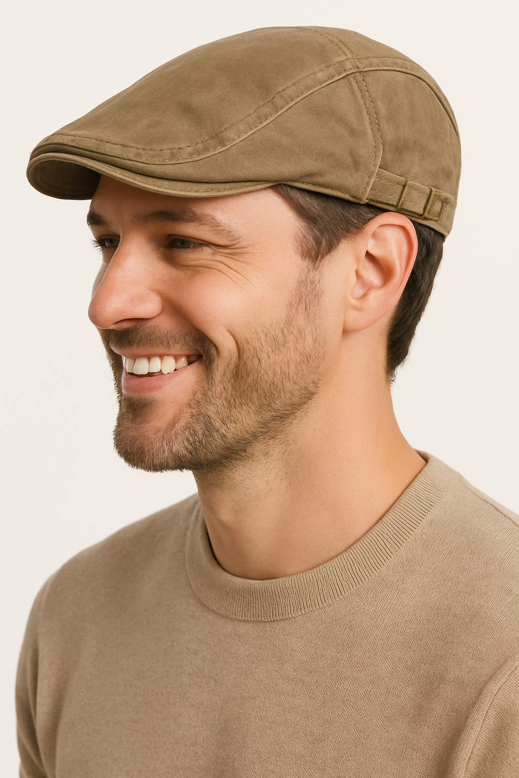 Jacob | Classico berretto piatto in cotone lavato, regolabile, stile vintage, da giornalaio - - hat hats Mens hat summer hat sun hat Sun Hats - Concept Palermo