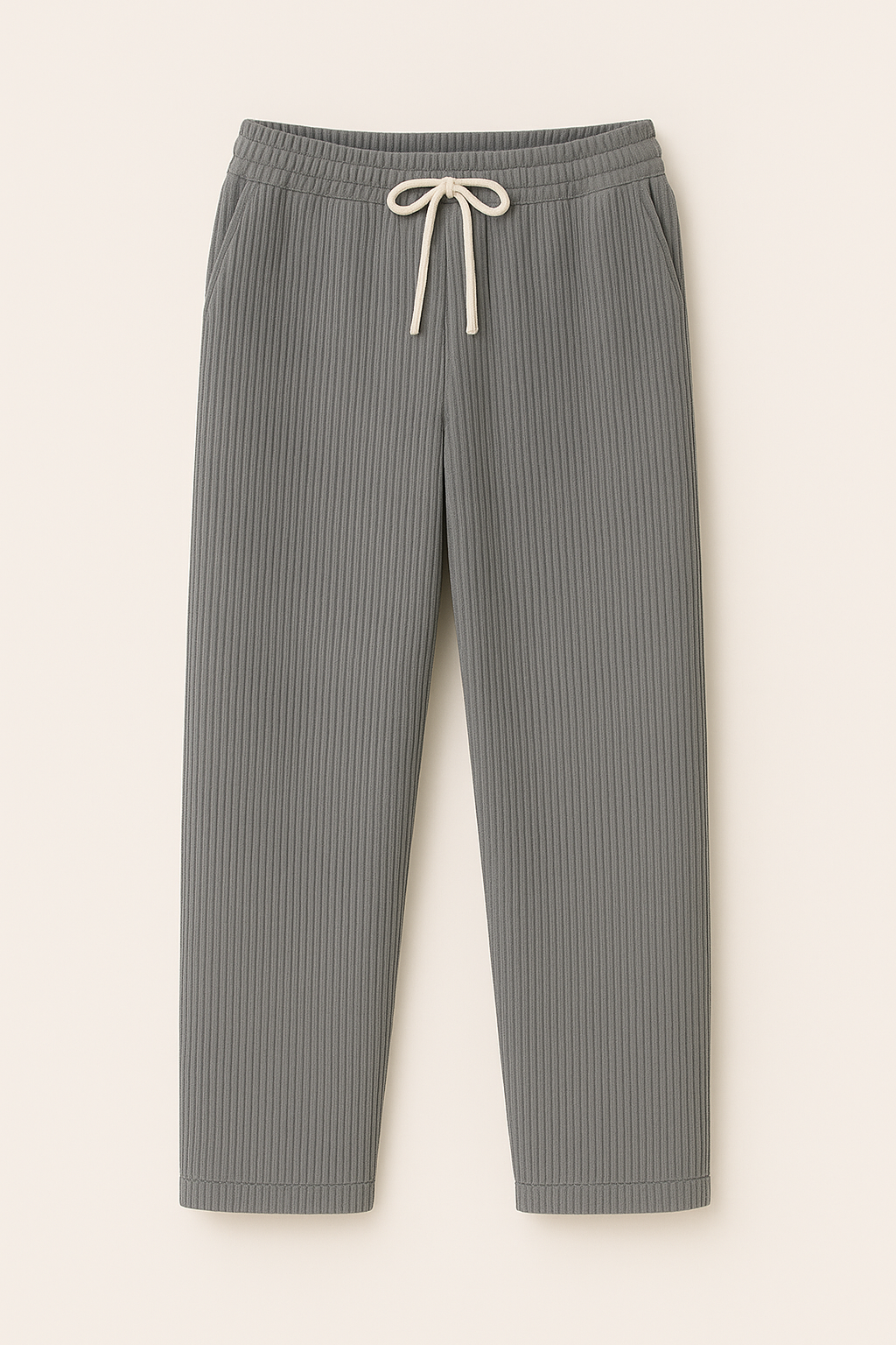 Rivano | Pantaloni da salotto a coste da uomo: comfort e stile - Grigio - pants pants for men - Concept Palermo