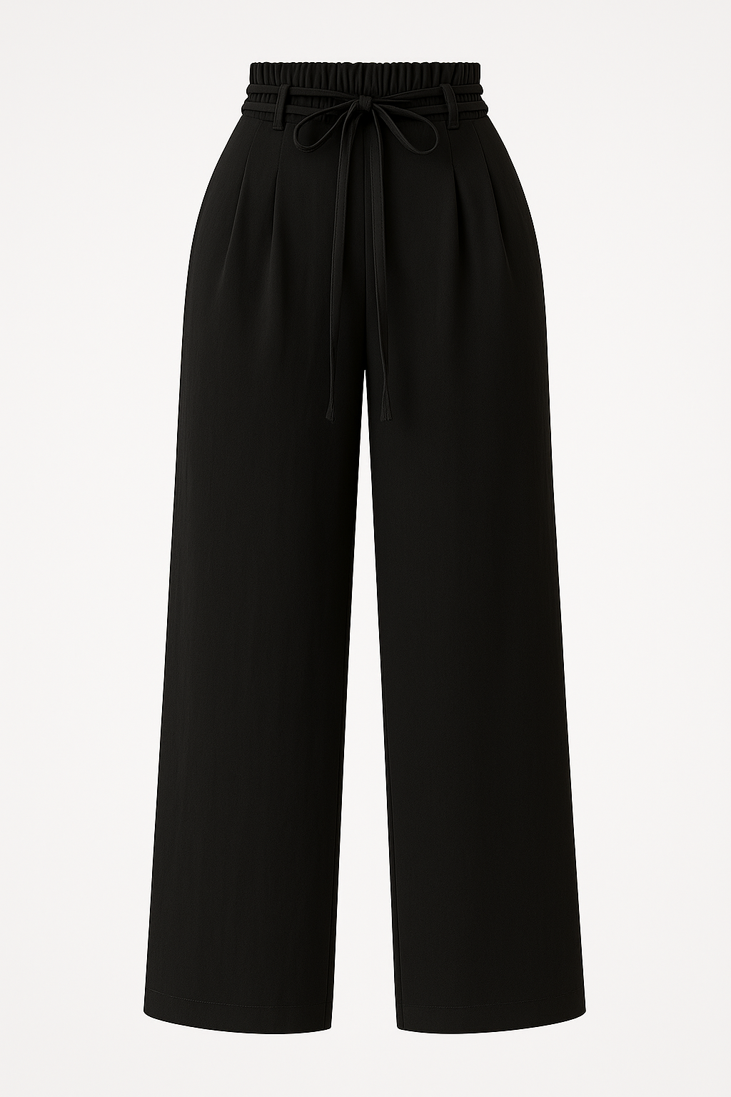 Luna | Pantaloni palazzo a vita alta con lacci – Eleganza e comodità - Nera - suits and pants - Concept Palermo