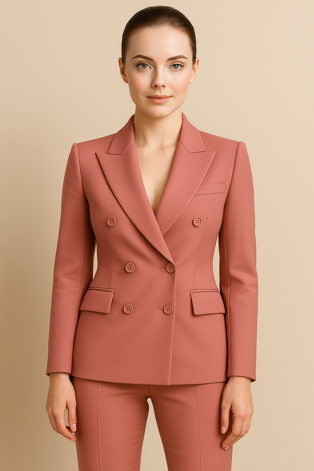 Madison | Completo elegante – Blazer doppiopetto con pantaloni slim fit - - suits and pants - Concept Palermo