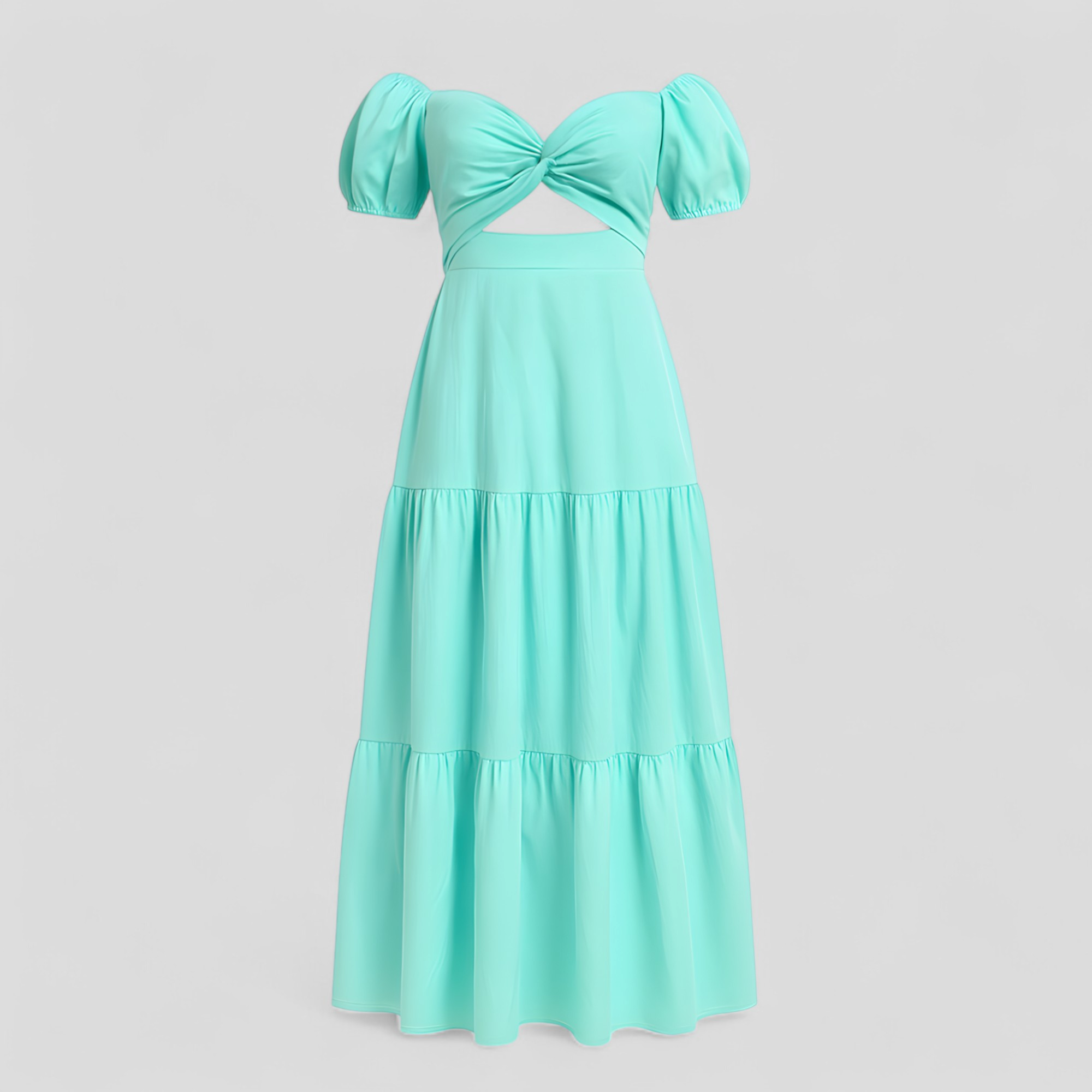 Martina | Abito Donna Elegante - Blu - abbigliamento femminile abito casual abito chic abito elegante abito estivo abito versatil comfort elegante gonna lunga look sofisticato mezza manica moda estate stile moderno taglia unica tendenze moda - Concept Palermo