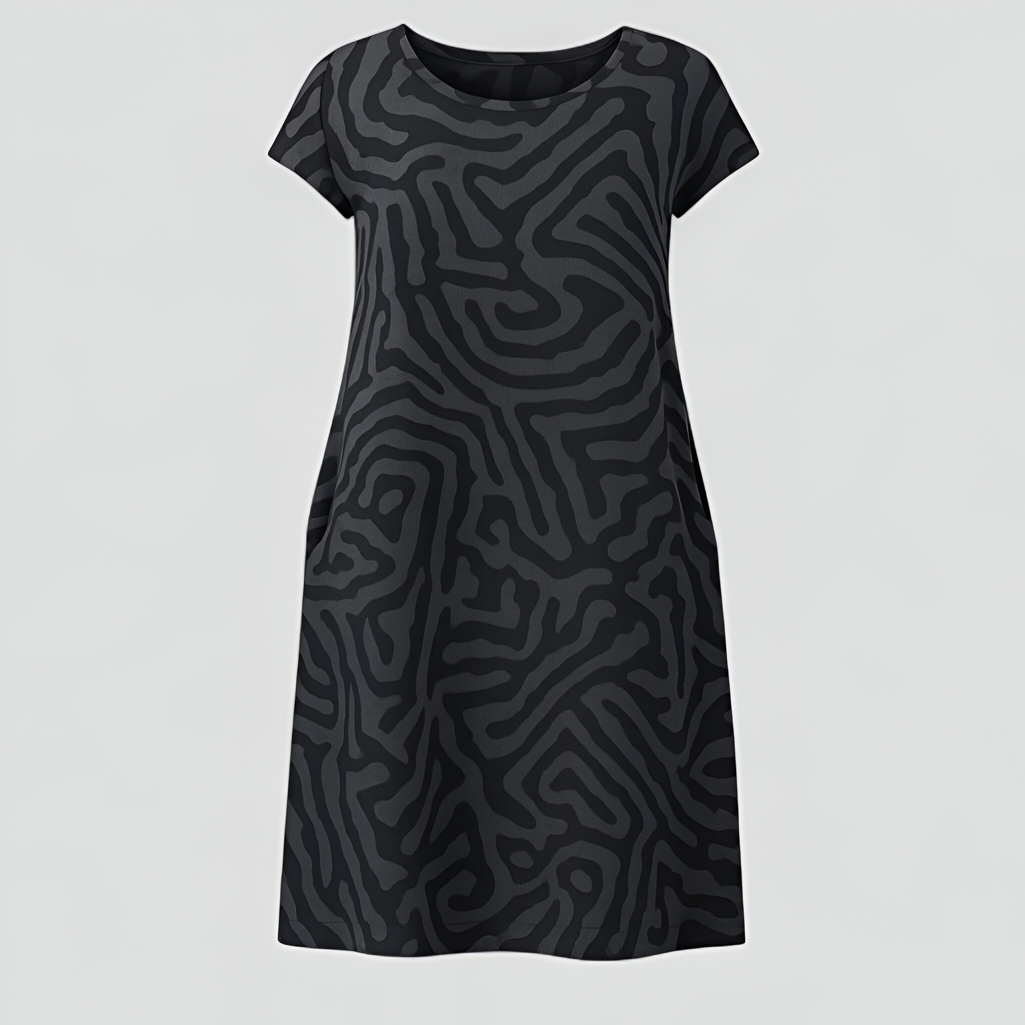 Oria | Abito Estivo Elegante Donna A-Line - Nero - abbigliamento estivo abito A-Line abito casual abito estivo fashion estate moda femminile stile estivo tessuto traspirante vestito comodo vestito donna vestito estivo - Concept Palermo