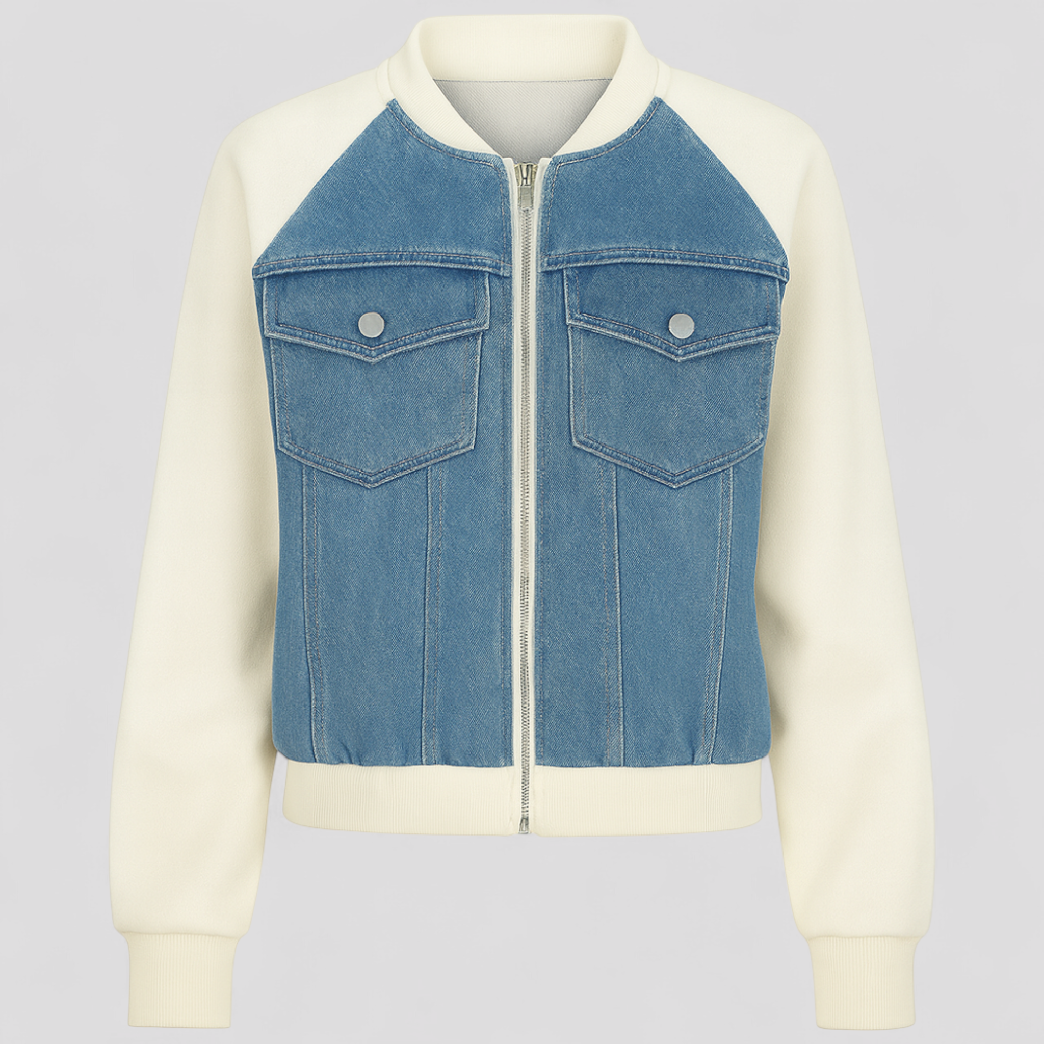 Silvana | Giacca Donna Denim Versatile - blu - abbigliamento femminile denim jacket women donna giacca giacca casual giacca cotone giacca creativa giacca denim giacca denim colore giacca denim versatile giacca donna trendy giacca in denim giacca moda donna giacca spandex - Concept Palermo