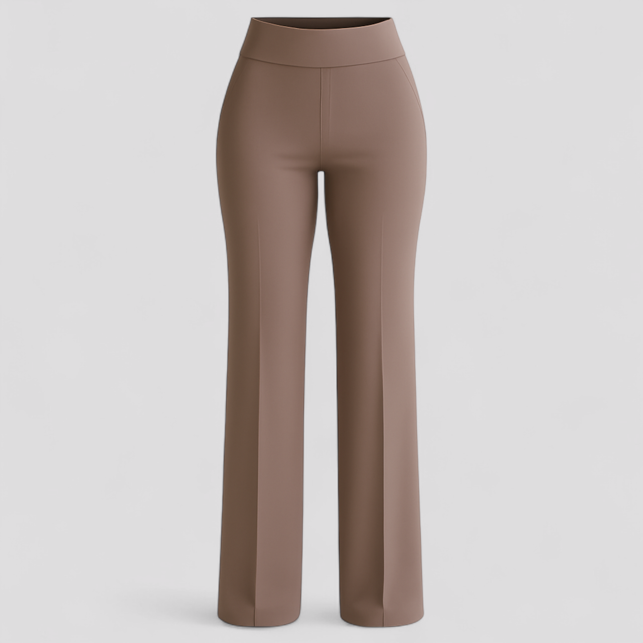 Bruna | Pantaloni Donna Confortevoli e Eleganti - Beige - ComfortCurve pantaloni casual pantaloni confortabili pantaloni elasticizzati pantaloni eleganti pantaloni per ogni occasione pantaloni professionali pantaloni traspiranti pantaloni vita alta - Concept Palermo