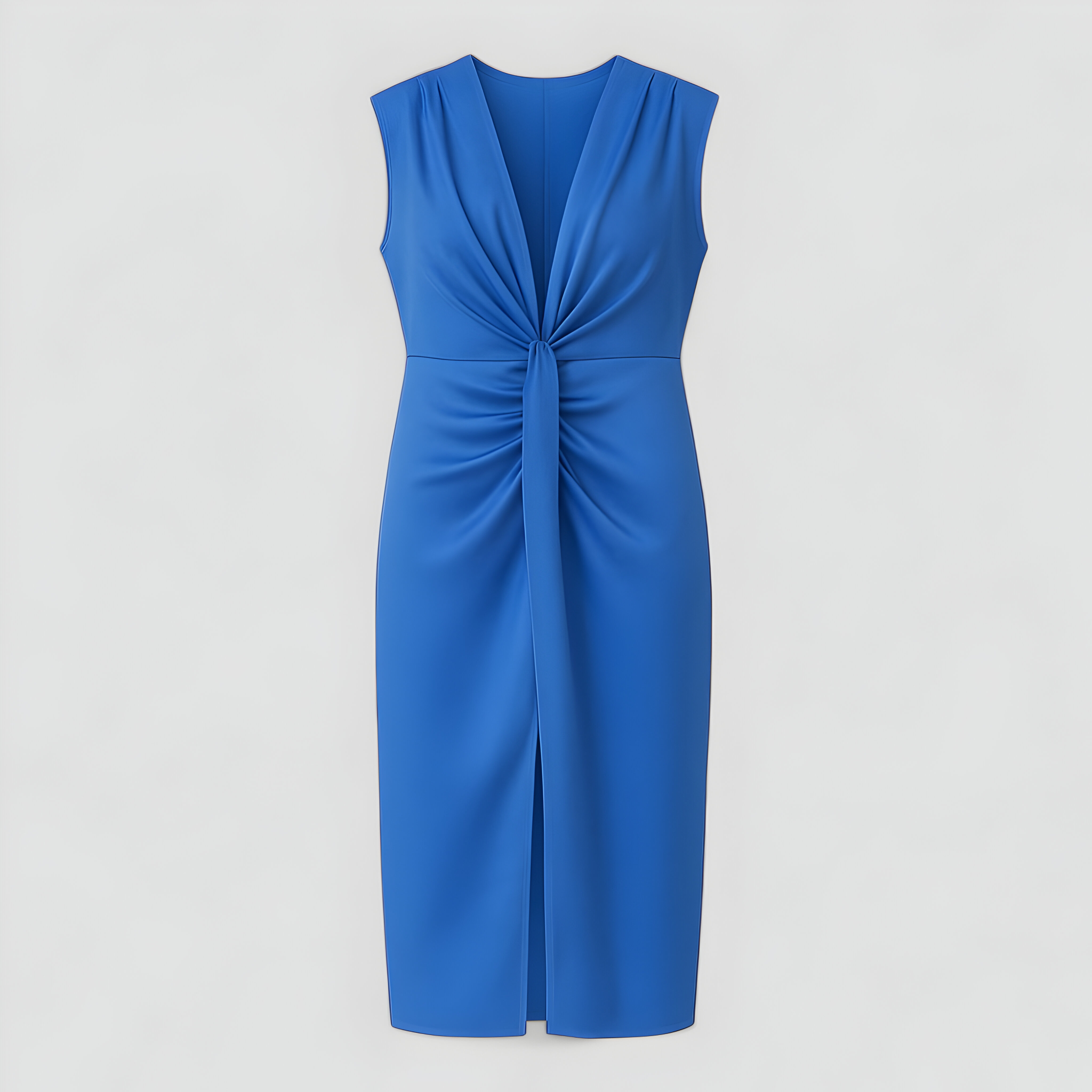 Martha | Abito Elegante da Cerimonia in Raso Lucido - Blu Taglia unica - abito con spacco abito elegante abito in diverse colorazioni abito in raso abito per eventi abito raffinato abito taglia unica vestito con scollatura vestito da sera vestito stretch - Concept Palermo