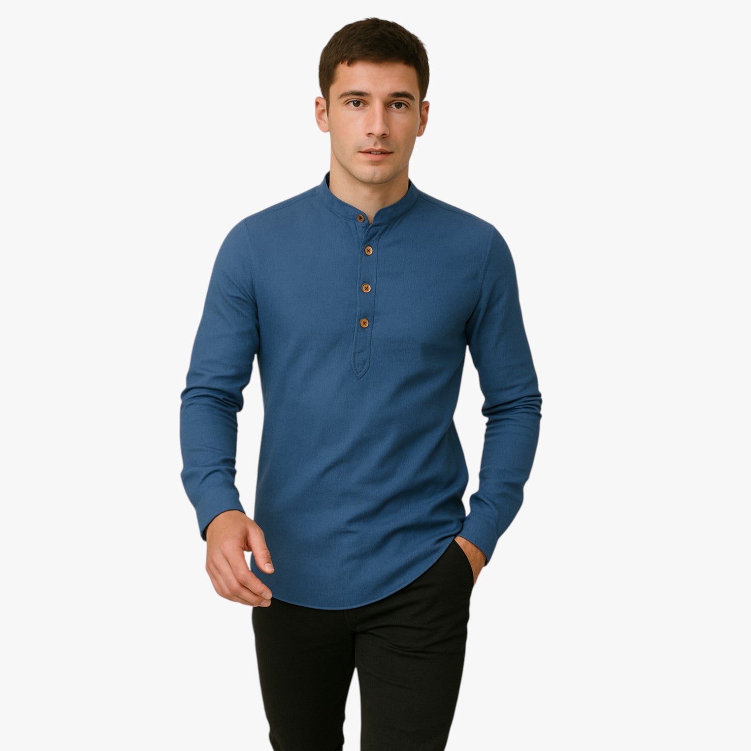 Railey | Camicia da uomo in cotone e lino - Freschezza primaverile con stile casual - - men's top Tops - Concept Palermo