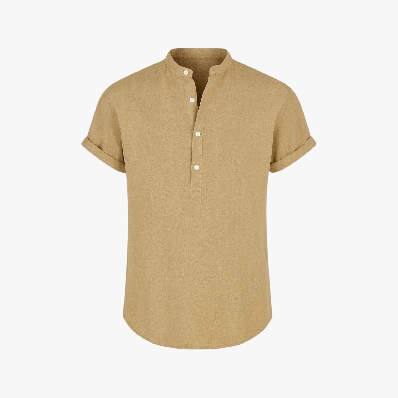 Albert | Camicia in lino da uomo - Leggerezza e stile per ogni giorno - Fango - clothes clothes men mentops Tops - Concept Palermo