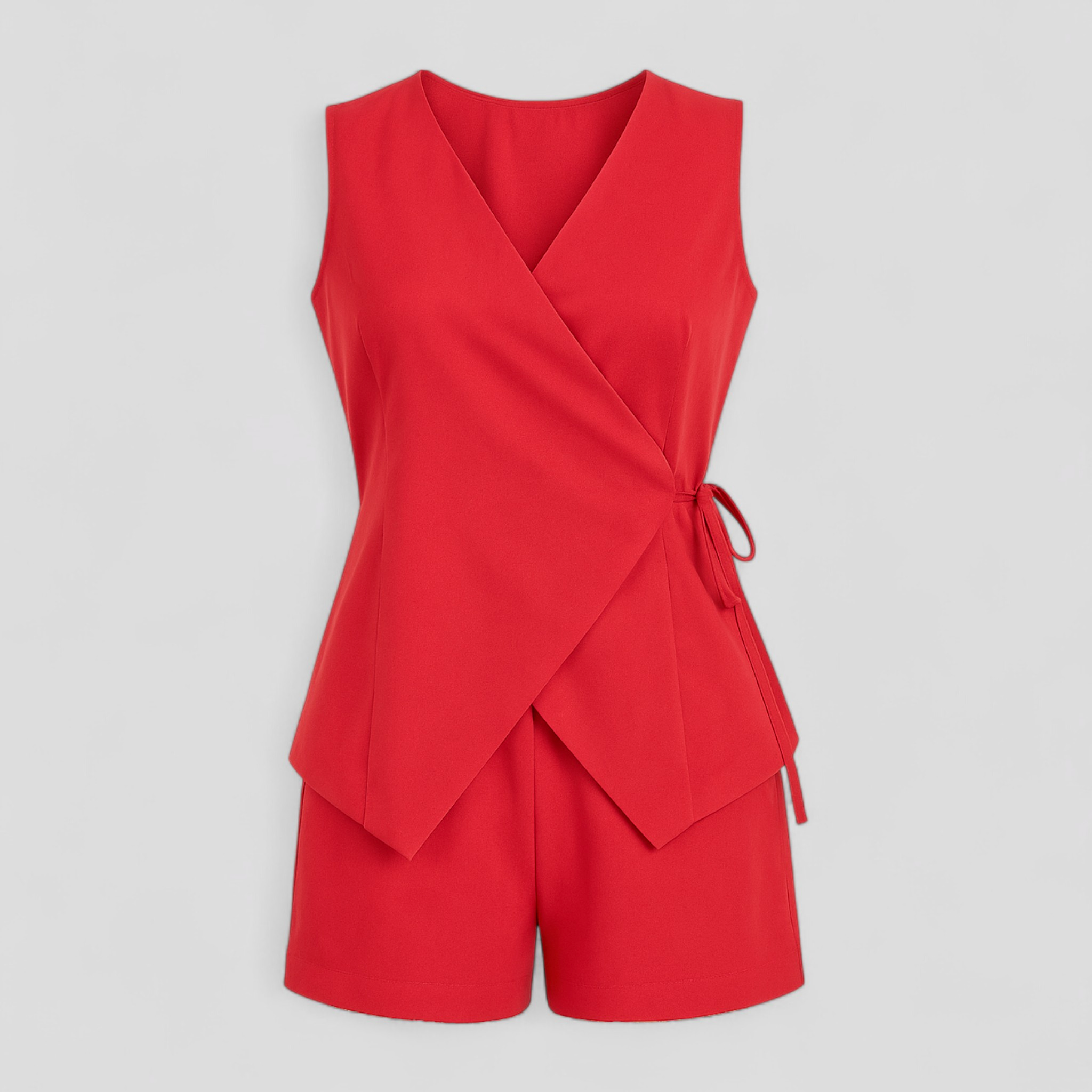 Aleece | Mono Elegante per Donna Minimalista Chic - Rosso bordeaux - abbigliamento casual abito elegante moda donna mono alla moda mono chic mono elegante outfit sofisticato stile minimalista - Concept Palermo