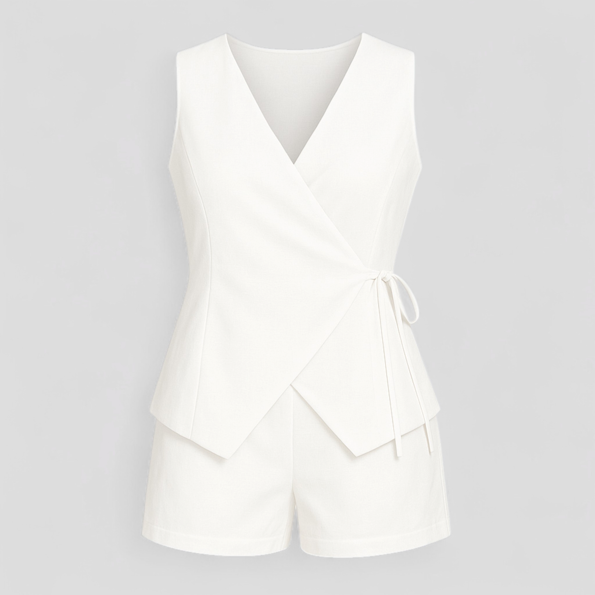 Aleece | Mono Elegante per Donna Minimalista Chic - Bianco - abbigliamento casual abito elegante moda donna mono alla moda mono chic mono elegante outfit sofisticato stile minimalista - Concept Palermo