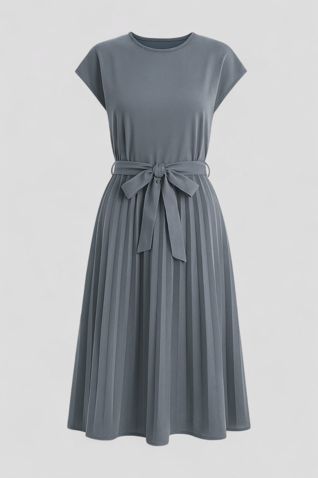 Lucia | Abito Estivo Leggero per Donna Elegante - Blu polveroso - abbigliamento estivo abito casual abito donna abito elegante abito estivo abito versatile fashion estivo look estivo moda estiva vestito leggero - Concept Palermo