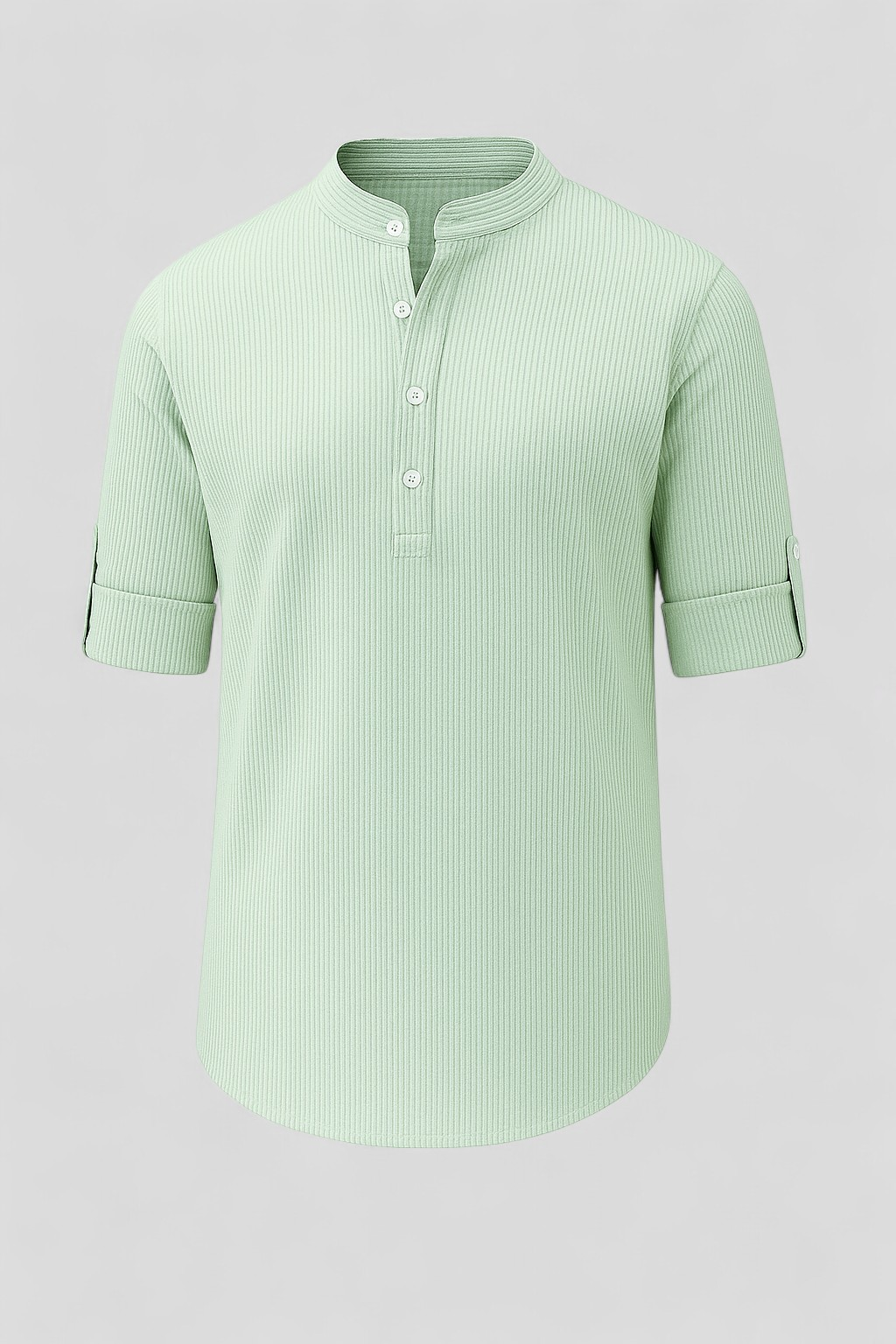Gerardo | Camicia Uomo Estiva Elegante e Confortevole - Verde chiaro - abbigliamento casual uomo abbigliamento elegante uomo camicia comoda camicia estiva uomo camicia per lavoro camicia per ogni occasione camicia traspirante look raffinato stile versatile taglie uomo S-5XL - Concept Palermo
