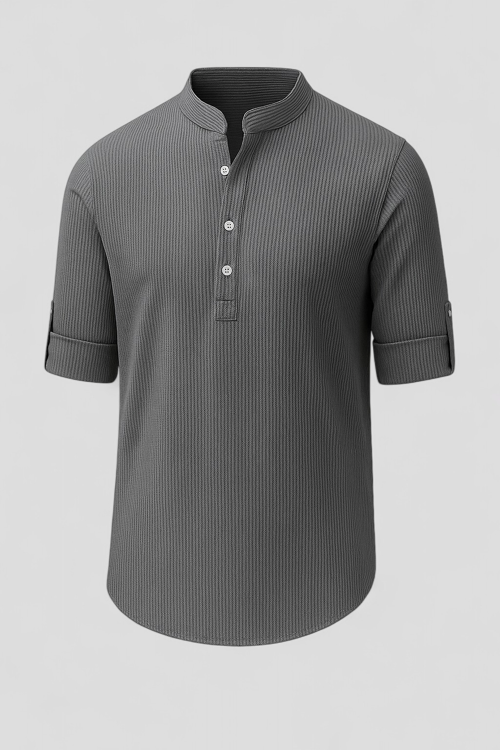Gerardo | Camicia Uomo Estiva Elegante e Confortevole - Grigio - abbigliamento casual uomo abbigliamento elegante uomo camicia comoda camicia estiva uomo camicia per lavoro camicia per ogni occasione camicia traspirante look raffinato stile versatile taglie uomo S-5XL - Concept Palermo