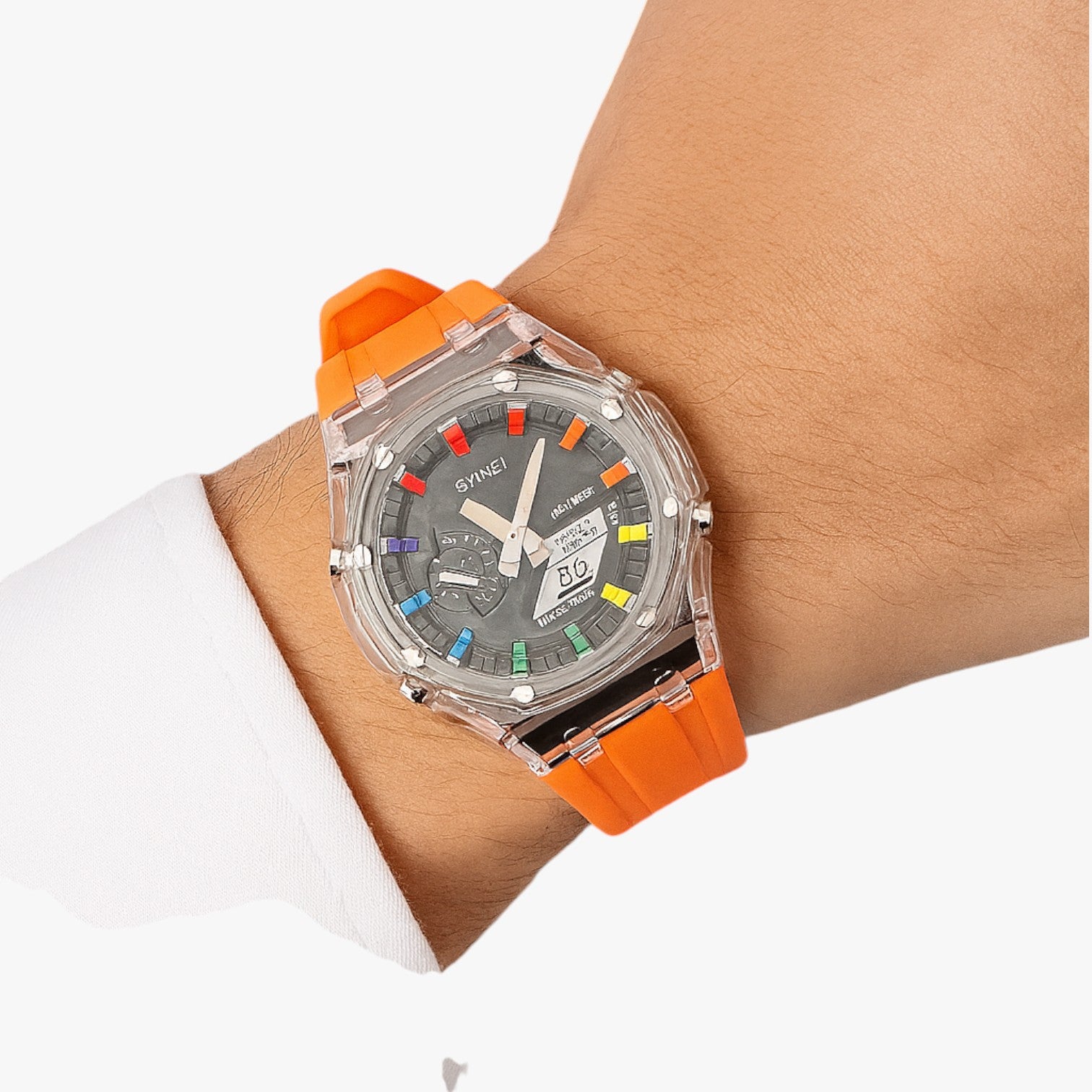 Fabian | Orologio digitale trasparente da 5 ATM con sveglia e funzioni intelligenti - - watch WATCHES FOR MEN Wristwatch - Concept Palermo