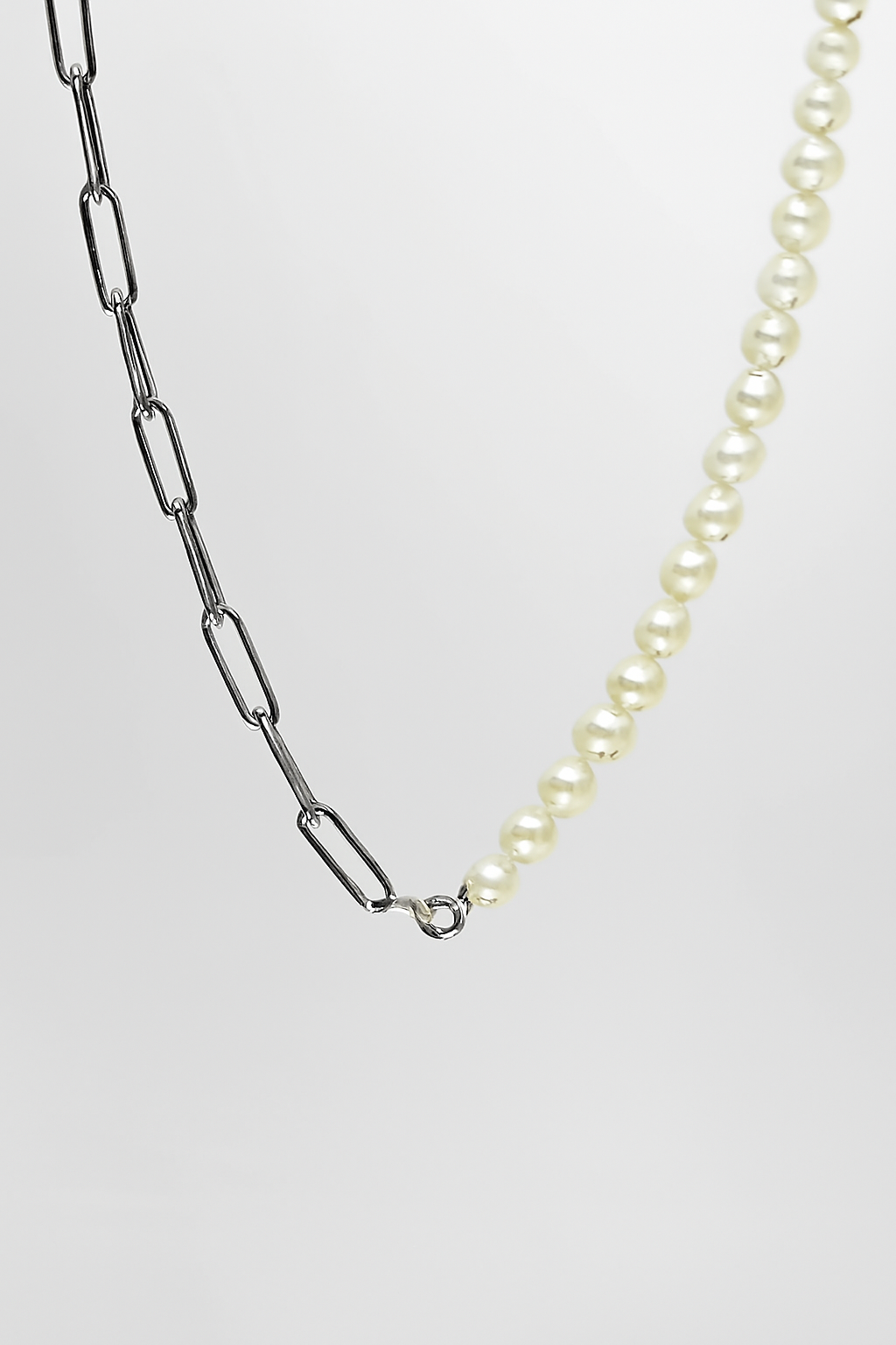 Louis | Collana a maglie miste con catenina - Argento - fashion Fashion Necklaces necklace for men NECKLACES - Concept Palermo