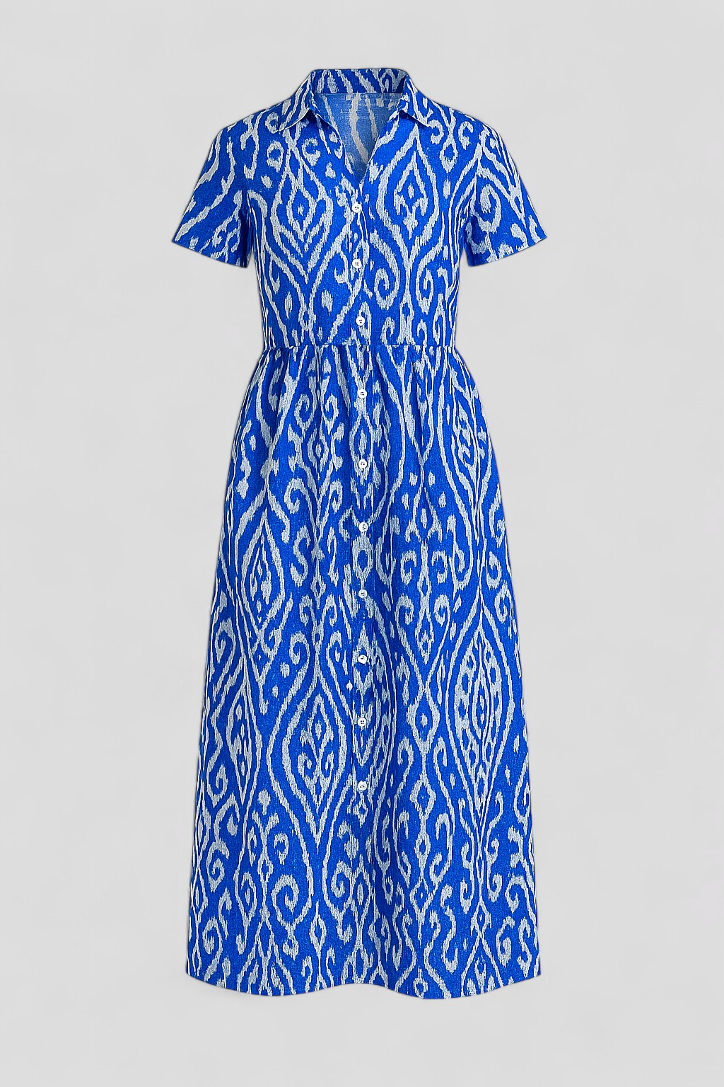 Armani | Abito Estivo Lungo Donna Con Tasche - Blu - abito casual femminile abito estivo con tasche abito facile da abbinare abito maxi donna abito v-collo corto abito versatile maxi dress senza maniche vestito autunnale vestito estivo comodo vestito lungo elegante - Concept Palermo