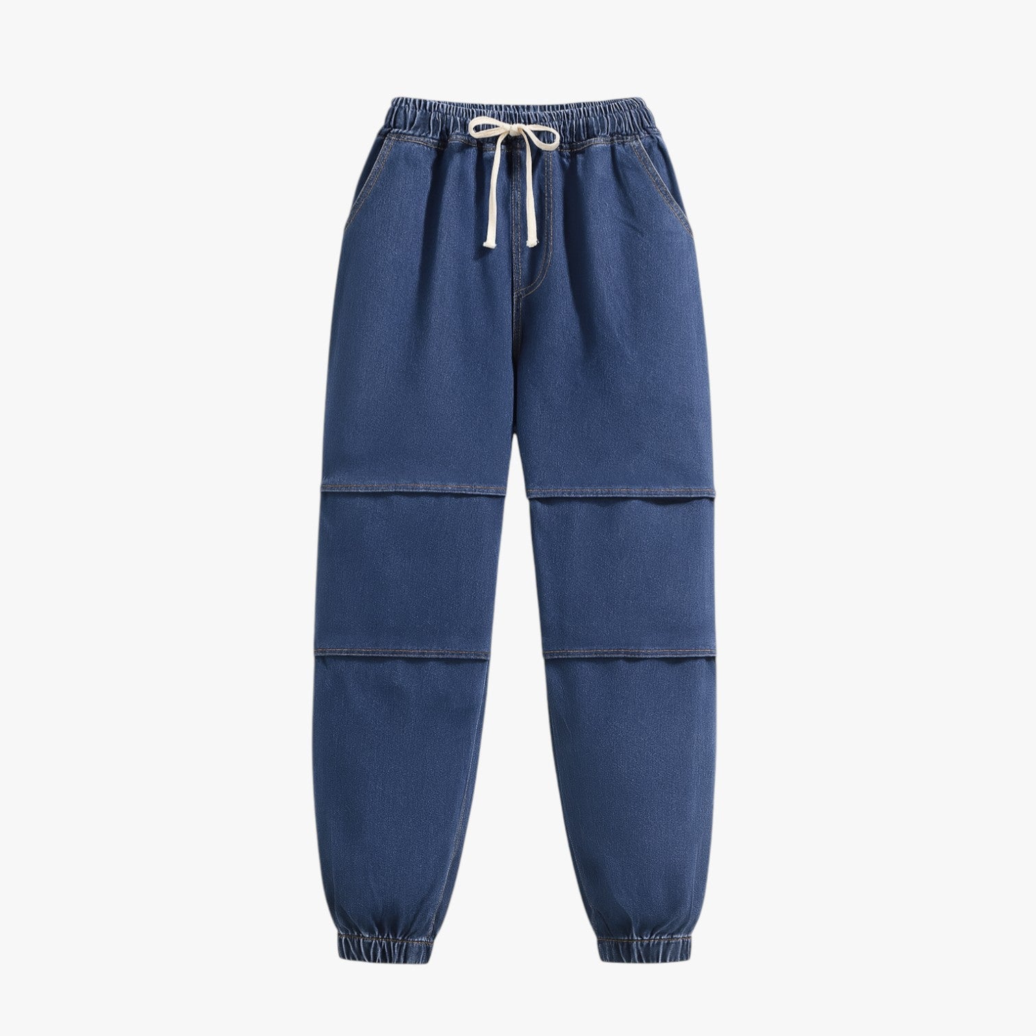 Bridget | Comfort Vintage - Jeans estivi oversize con elastico in vita - blu scuro - pants pants for women women pants - Concept Palermo