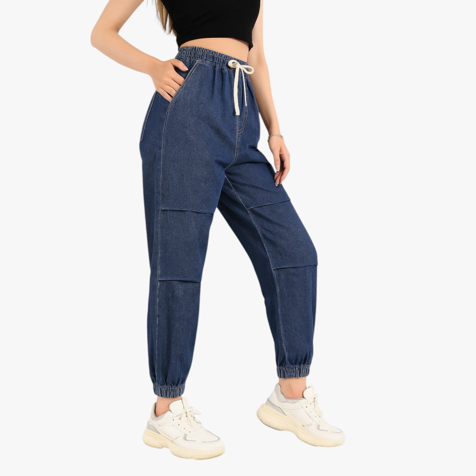 Bridget | Comfort Vintage - Jeans estivi oversize con elastico in vita - - pants pants for women women pants - Concept Palermo