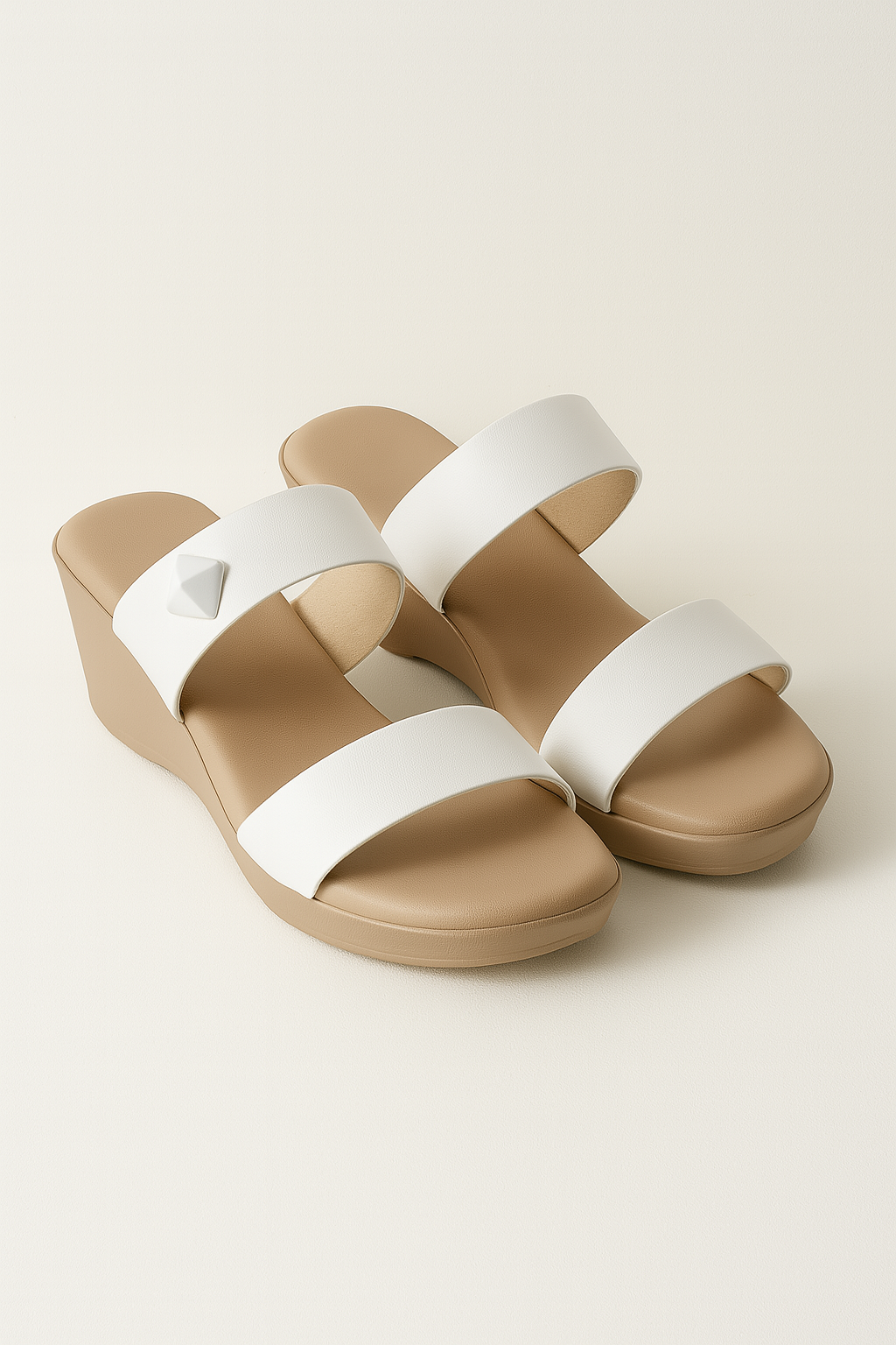 Leslie | Eleganti Décolleté donna con tacco alto bianco con dettaglio decorativo - Bianco - comfy sandals fashion sandals open-toe sandals stylish sandals trendy sandals - Concept Palermo