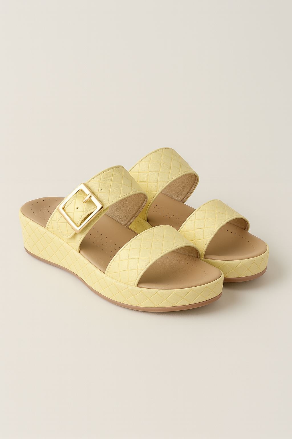 Katherine | Sandali con tacco a spillo e cinturino con fibbia dorata in Giallo - Giallo - anti-slip sandals casual sandals comfy sandals fashion sandals women sandals women's summer sandals - Concept Palermo