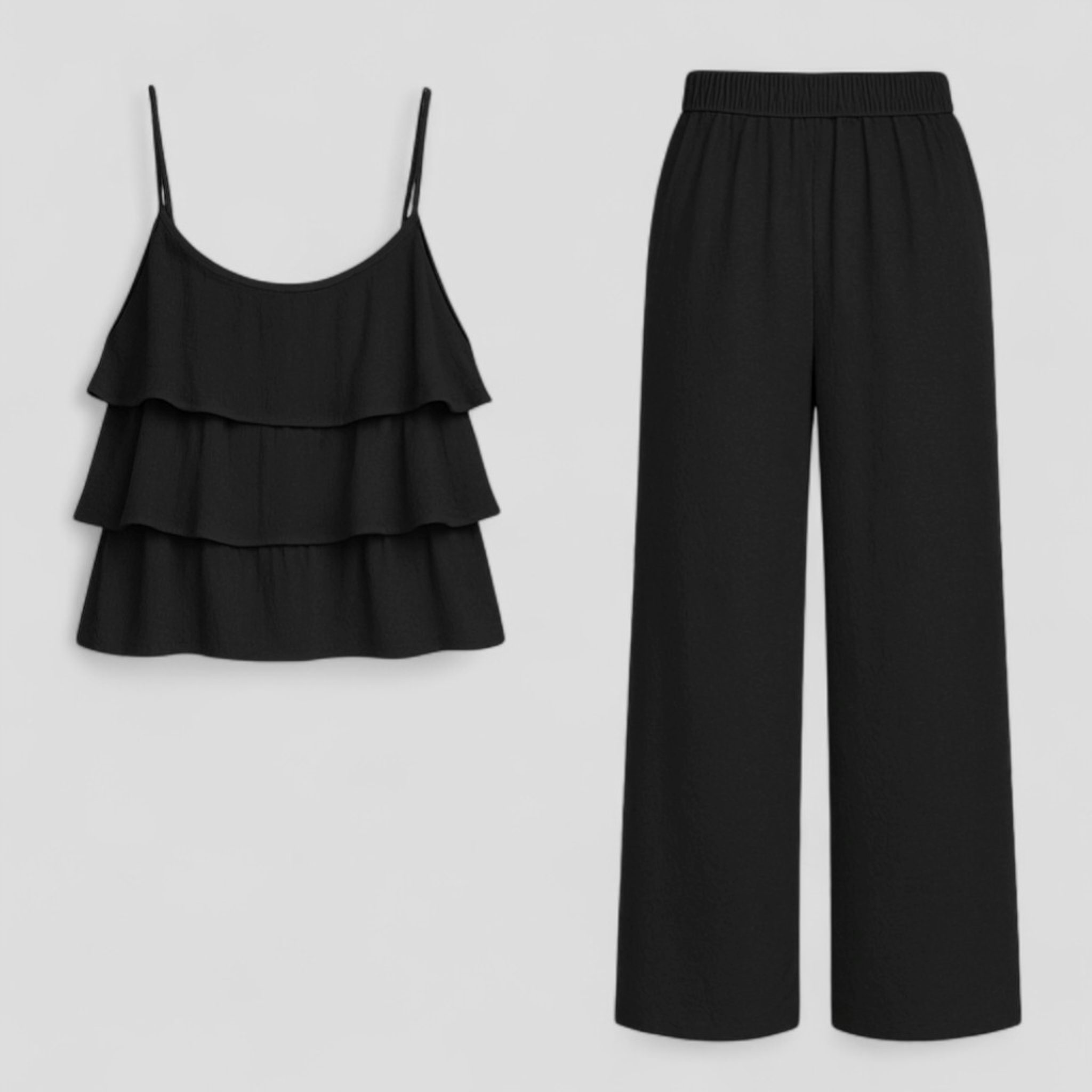 Caterina | Coordinato Elegante Donna per Ogni Occasione - Nero - abbigliamento formale abbigliamento trendy coordinato elegante look raffinato moda confortevole outfit versatili set di abbigliamento stile e comfort tessuti di alta qualità vestiti casual - Concept Palermo