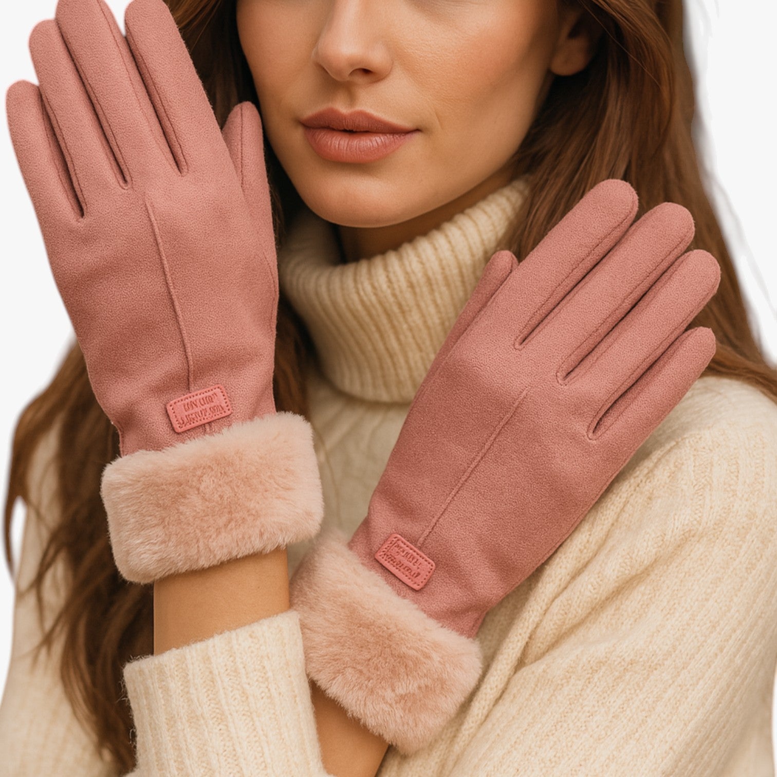 Esther | Guanti Invernali Donna Caldi in Peluche Touchscreen Antivento - - gloves winter gloves - Concept Palermo
