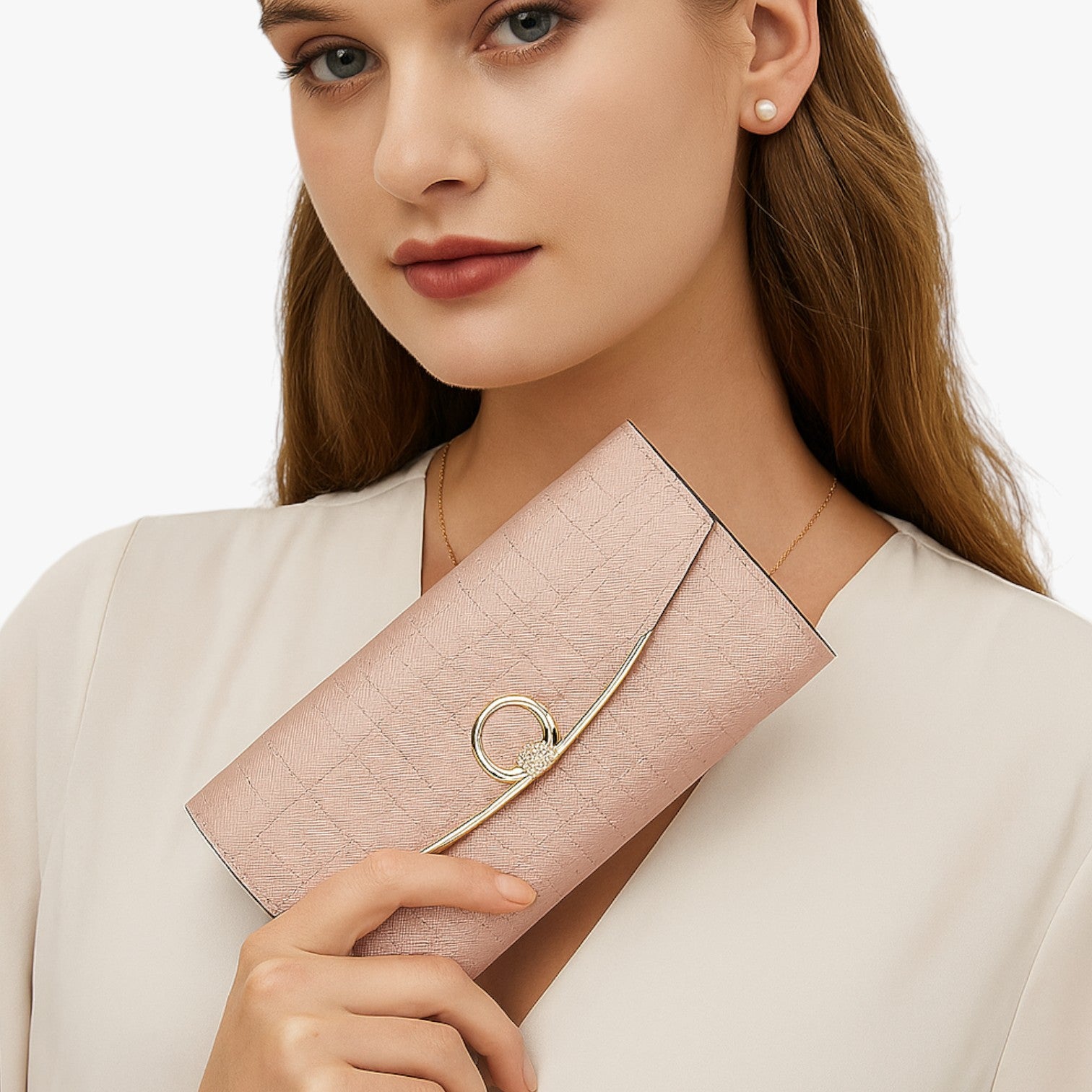 Zariyah | Elegante portafoglio lungo in pelle con grande capacità - - elegant wallet wallet wallets womens wallet - Concept Palermo