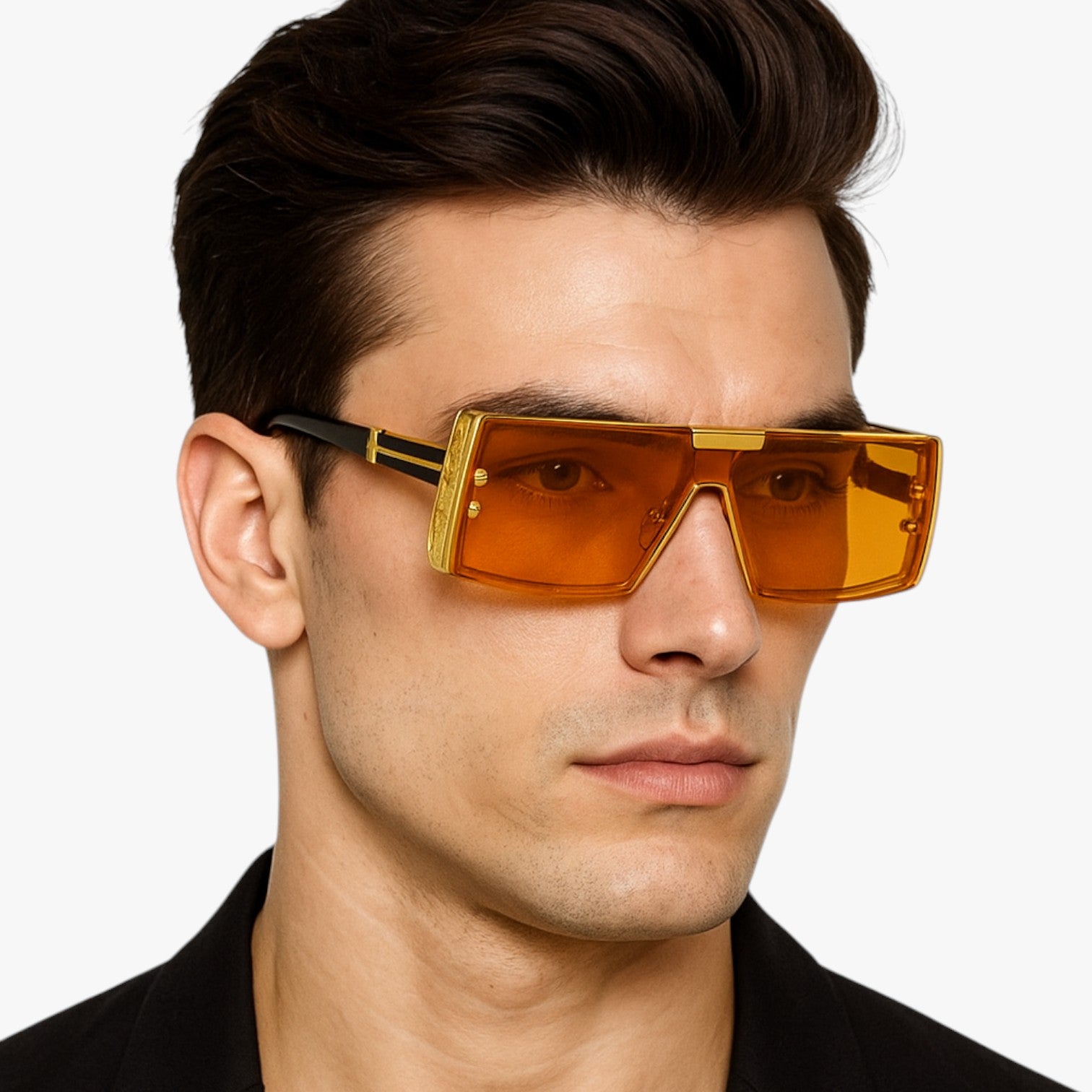 Zamir | Occhiali da sole futuristici in metallo quadrato - - Fashion Sunglasses mens sunglasses Sunglasses - Concept Palermo