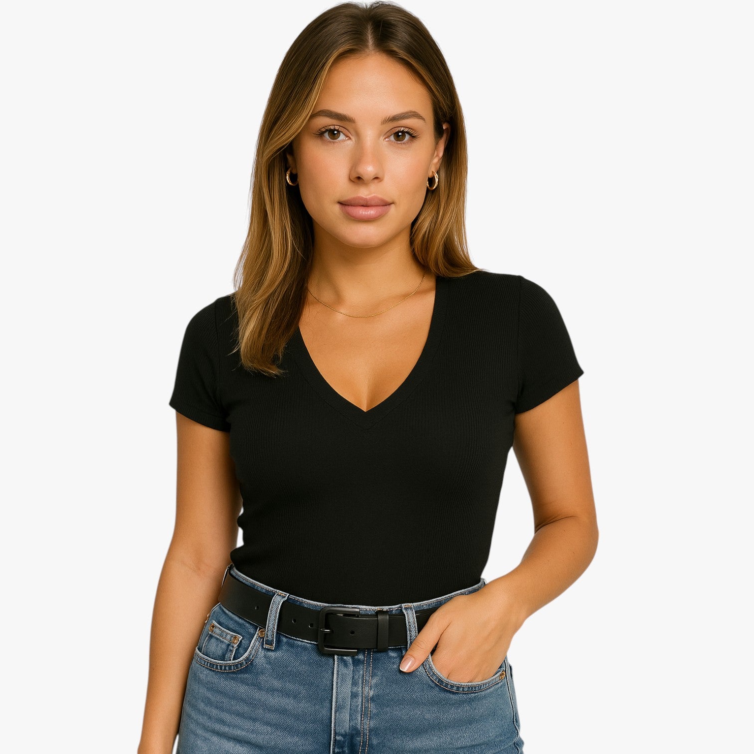 Blaire | Cintura con rivetti punk e vestibilità elasticizzata - - Belts waist belt for women Womens belt - Concept Palermo