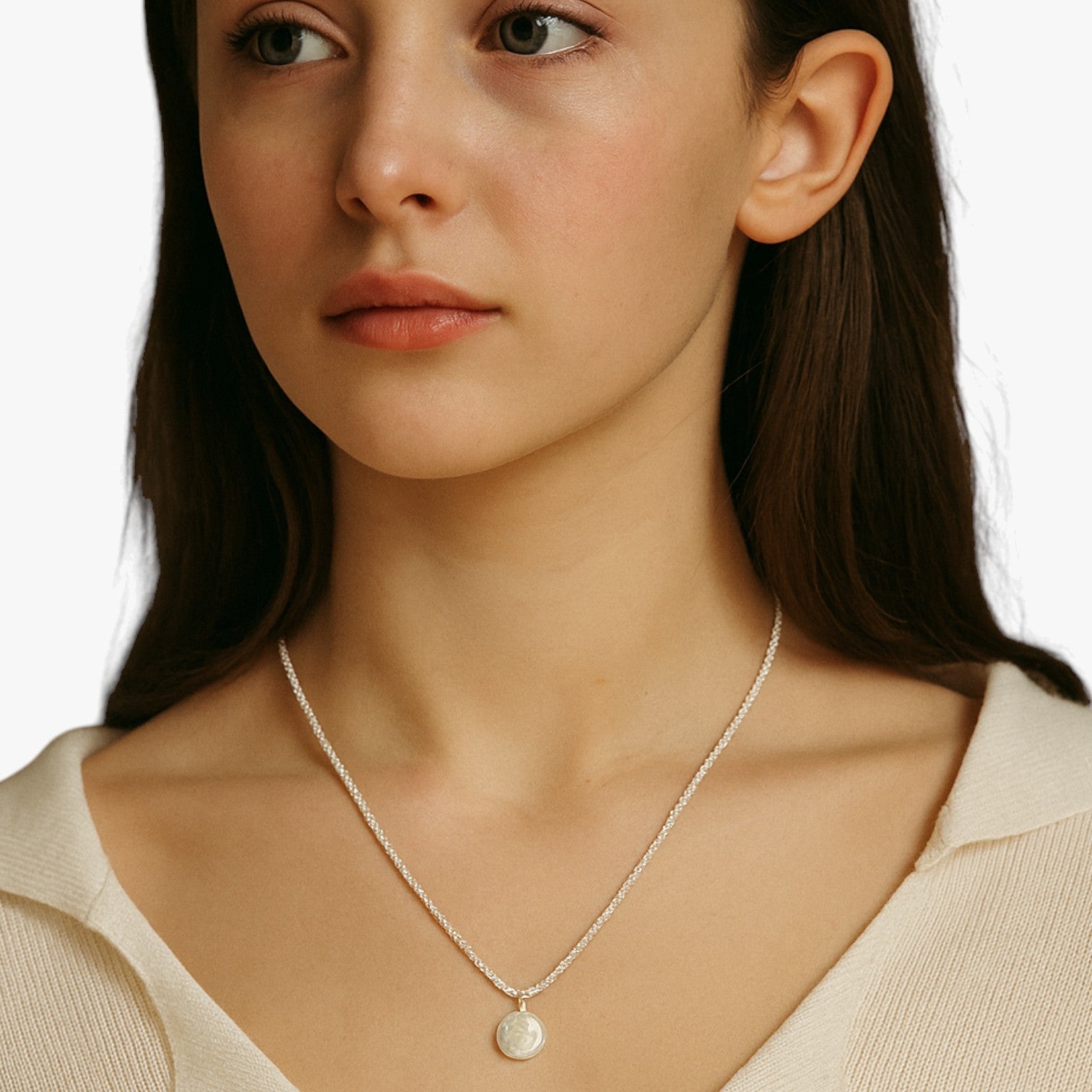 Evelynn | Collana Choker con Perla in Argento 925 - - elegant womens necklaces Fashion Necklaces necklace NECKLACES Necklaces for Women - Concept Palermo