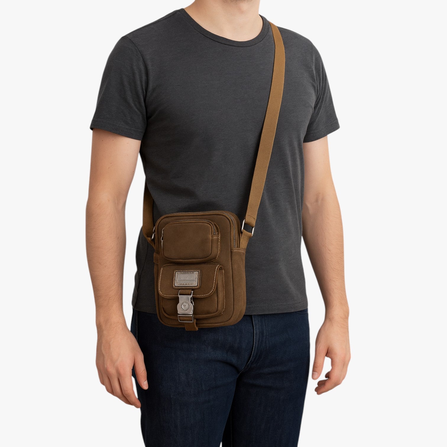 Evren | Elegante e pratica: la borsa a tracolla in tela perfetta per ogni viaggio - - Bags bags for men mens bag Shoulder Bags - Concept Palermo