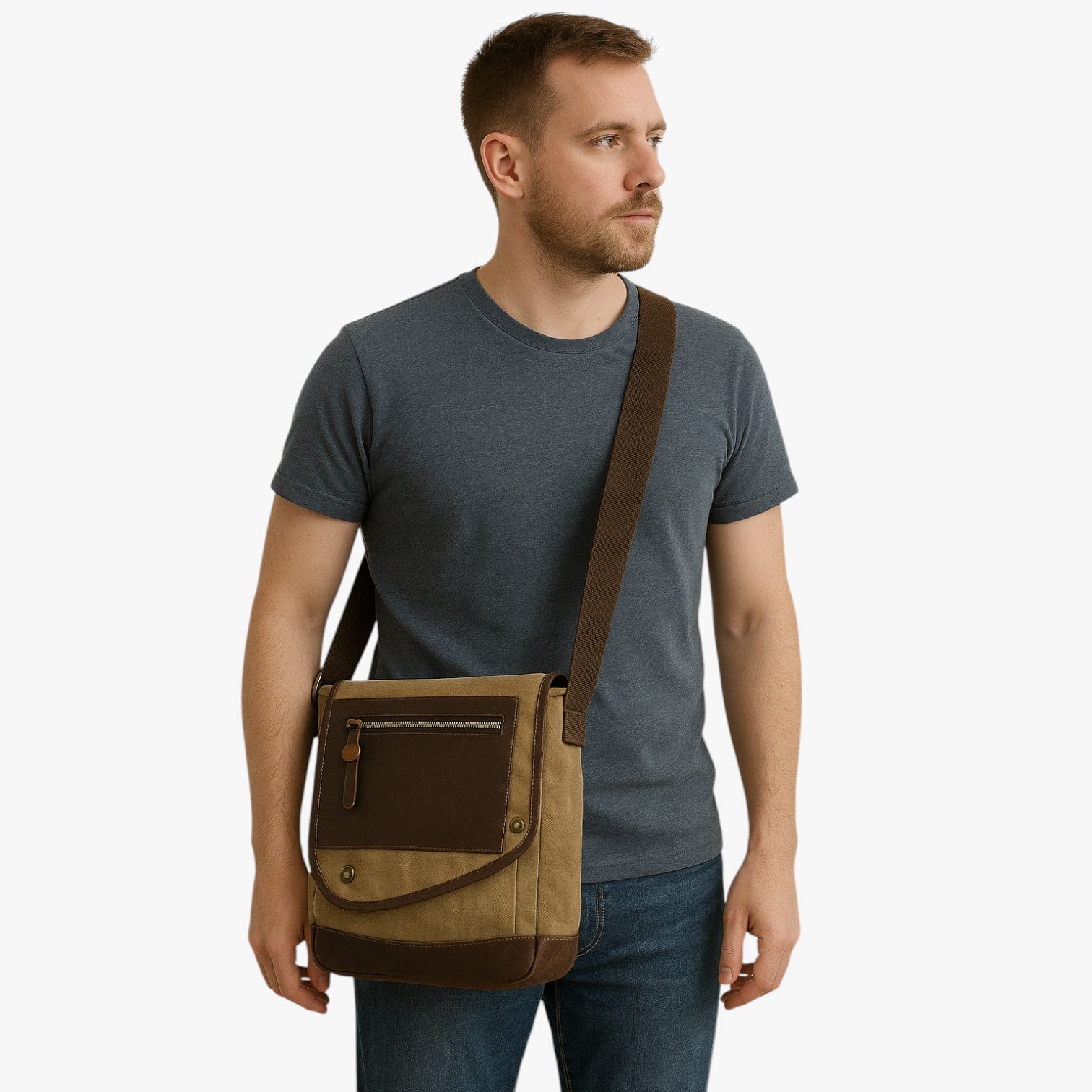 Alex | Borsa a tracolla vintage antifurto e impermeabile - - bag Bags bags for men mens bag Shoulder & Crossbody Bags - Concept Palermo