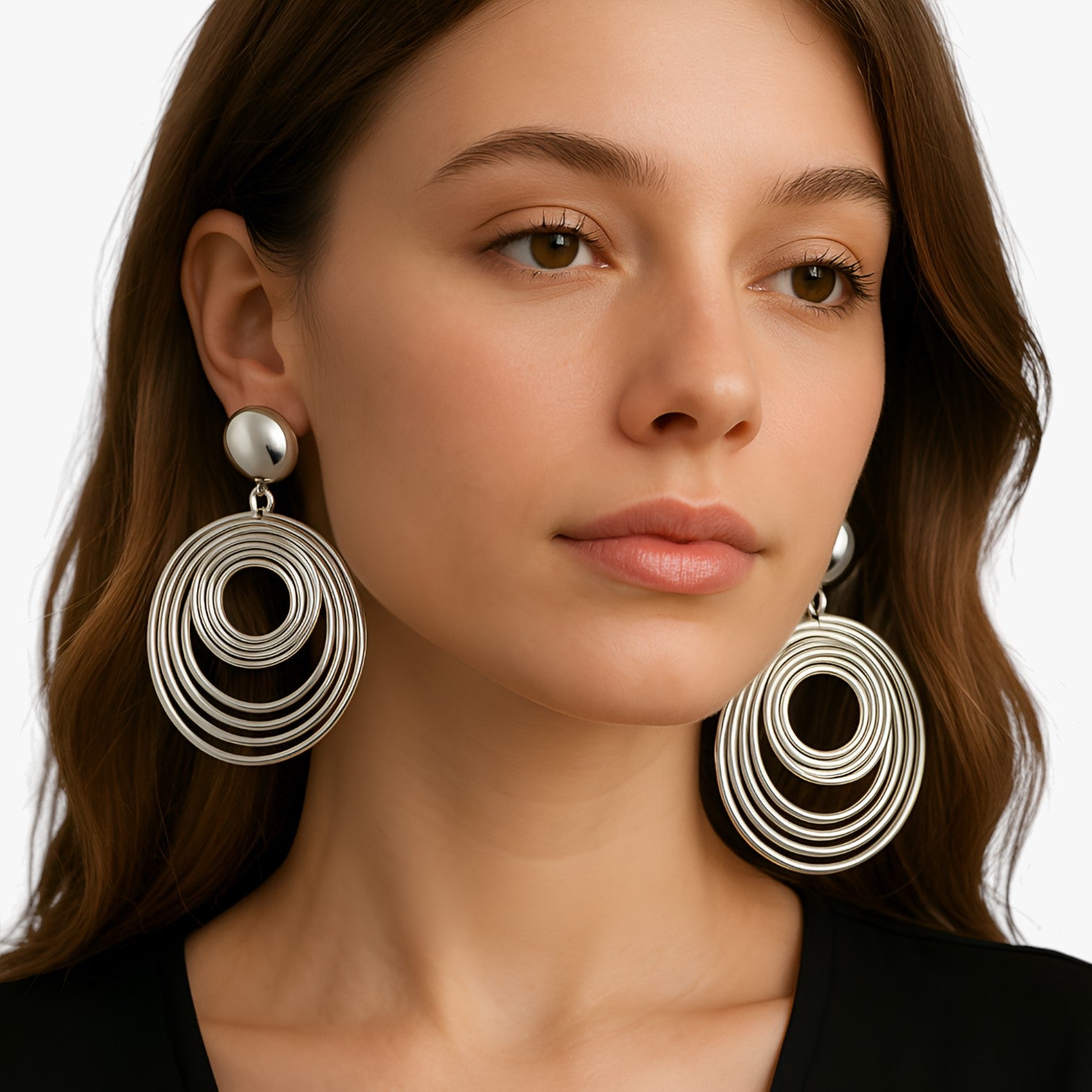 Cheryl | Orecchini geometrici oversize: eleganza moderna che illumina il tuo look - - EARRINGS Earrings for Women Girls New Fashion Earrings womens earring - Concept Palermo