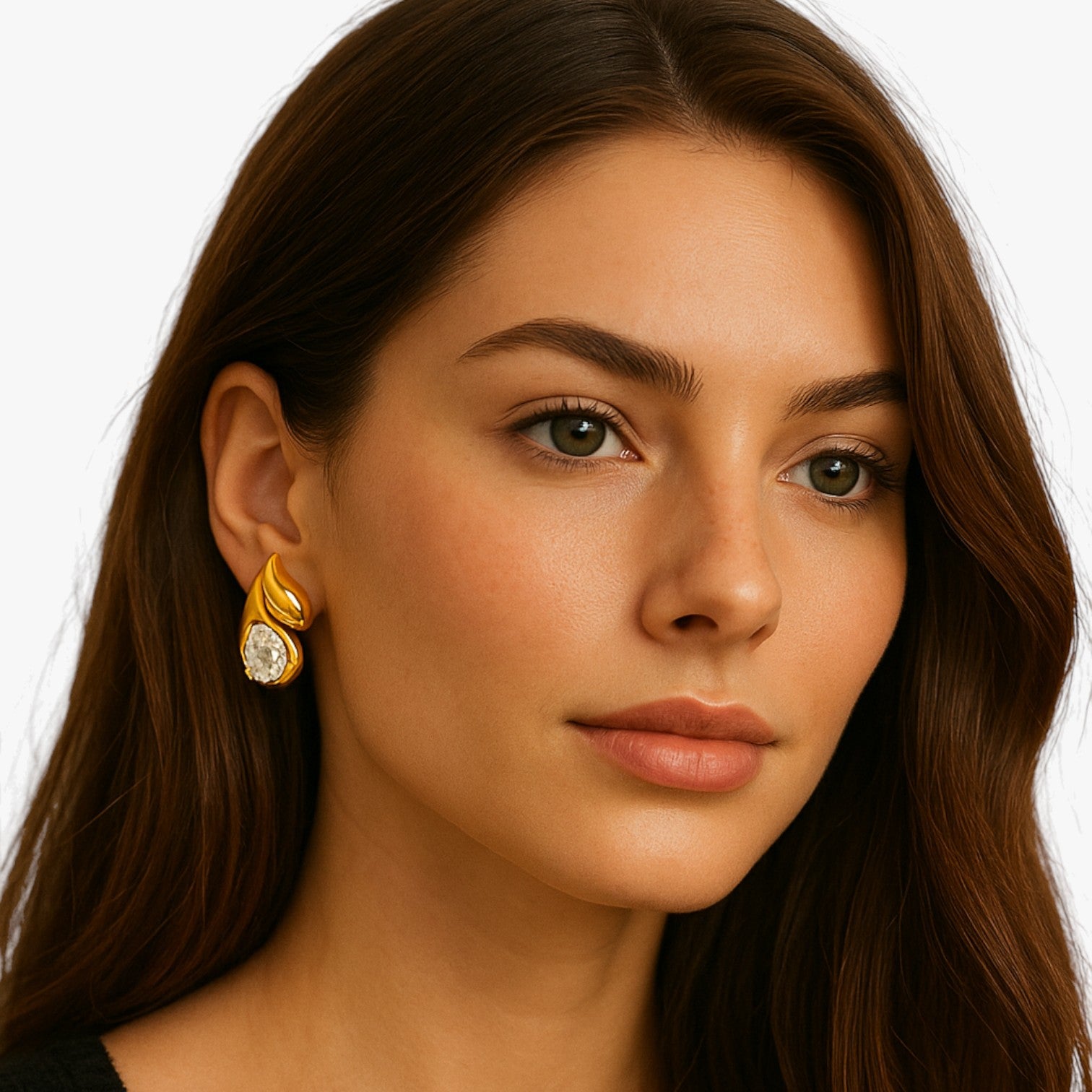 Naomi | Orecchini pendenti dorati leggeri e scintillanti - - EARRINGS Earrings for Women Girls womens earring - Concept Palermo