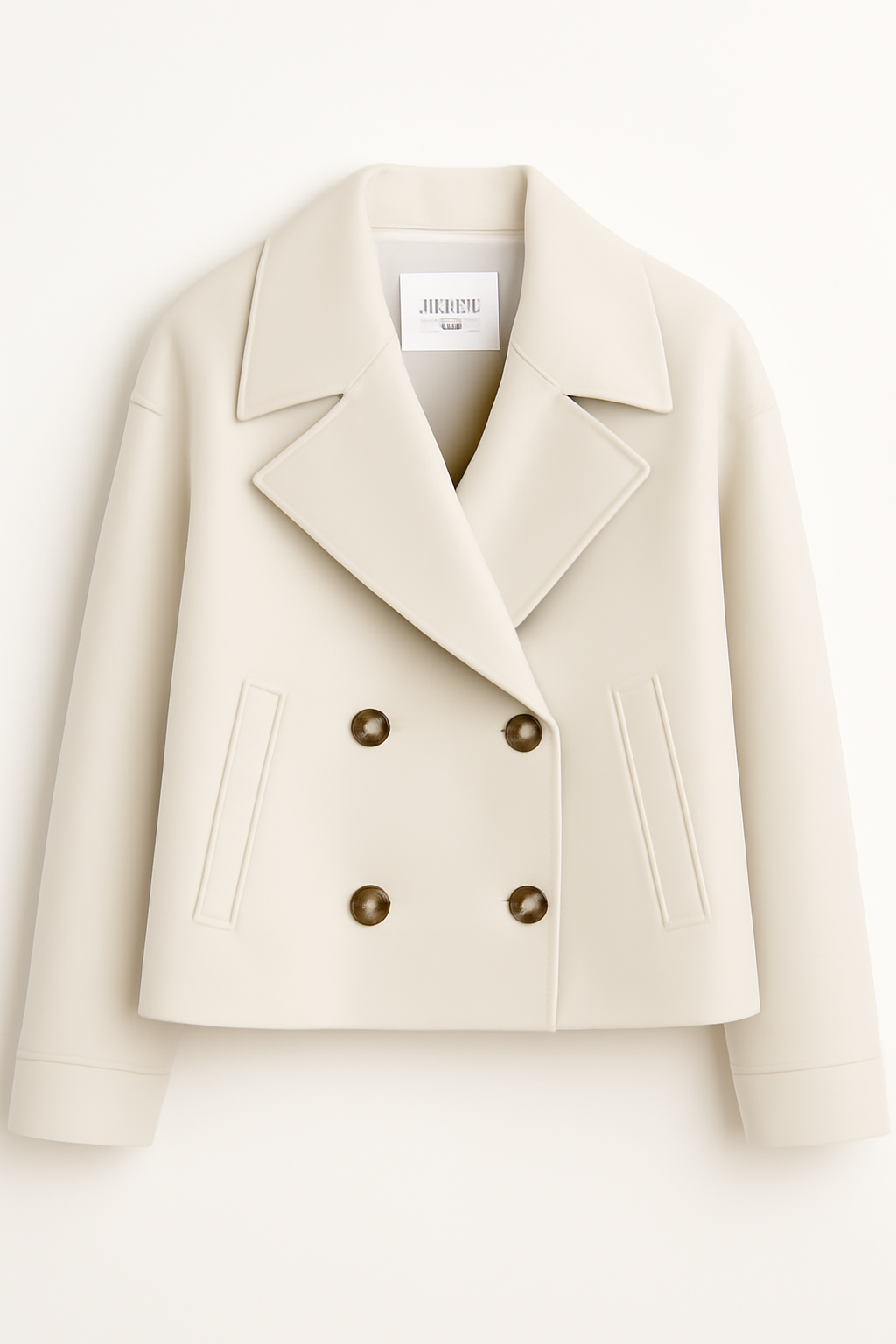 Estelle | Giacca di lana corta – Elegante calore - Beige - shop now trendy fashion - Concept Palermo