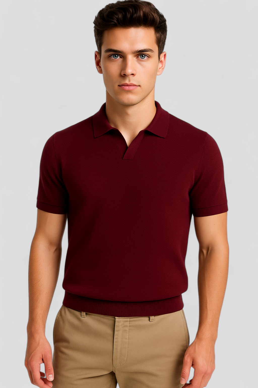Rico | Polo Uomo Manica Corta Strutturata Elegante - - abbigliamento maschile maglietta polo casual polo estiva polo fit slim polo in cotone polo moderno polo shirt elegante polo shirt strutturato polo shirt uomo t-shirt con colletto - Concept Palermo