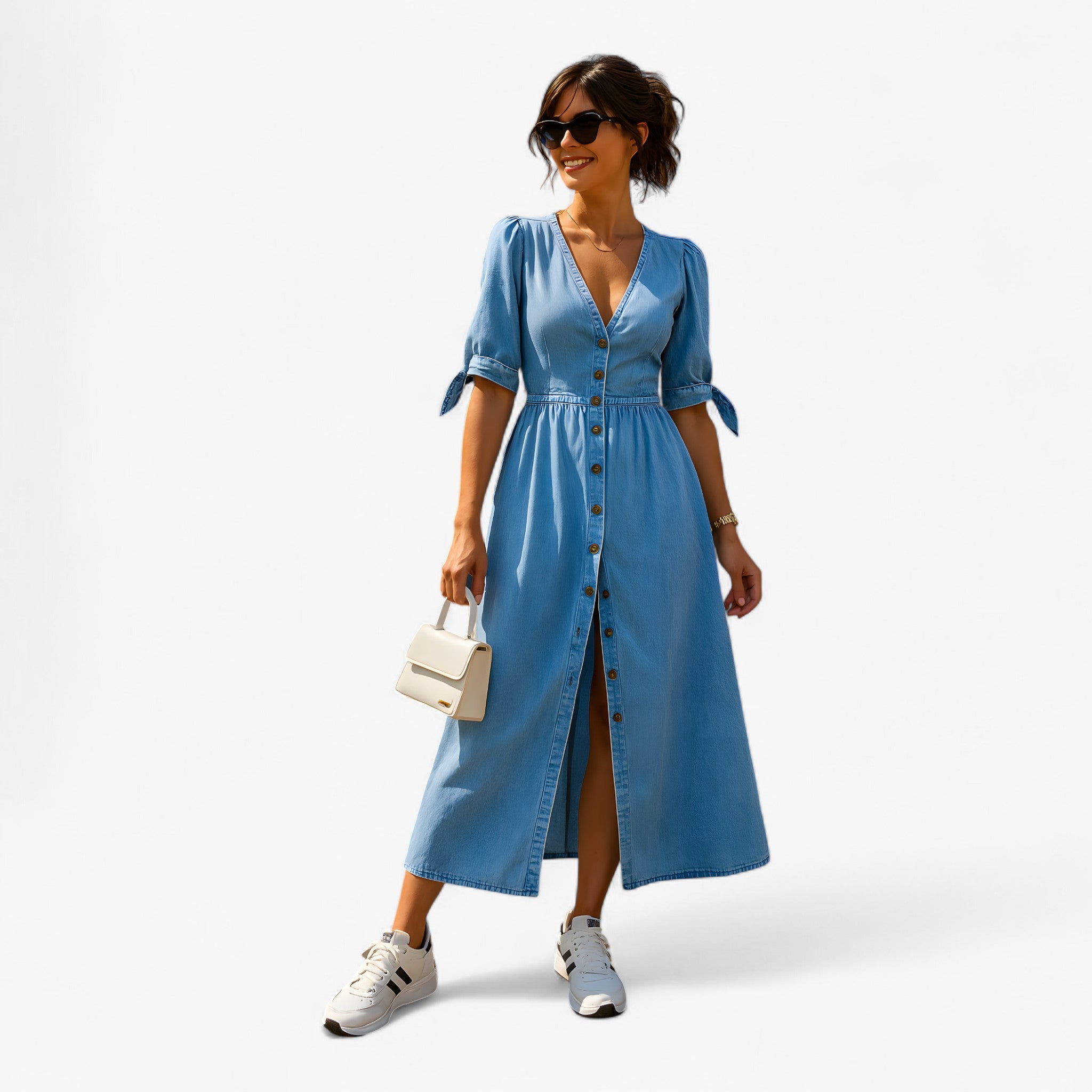 Demmy | Abito Brillante in Denim - Blu - - Concept Palermo
