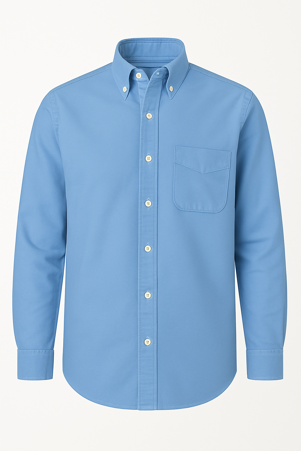 Ronald | Camicia classica in cotone a maniche lunghe – Stile senza tempo in diversi colori - Blau - men's polo men's polo shirt Shirts und Polos - Concept Palermo