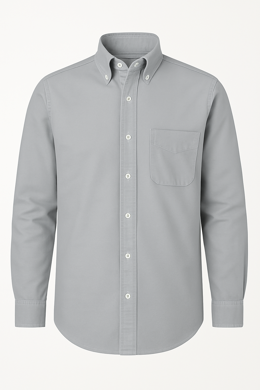 Ronald | Camicia classica in cotone a maniche lunghe – Stile senza tempo in diversi colori - Grigio - men's polo men's polo shirt Shirts und Polos - Concept Palermo
