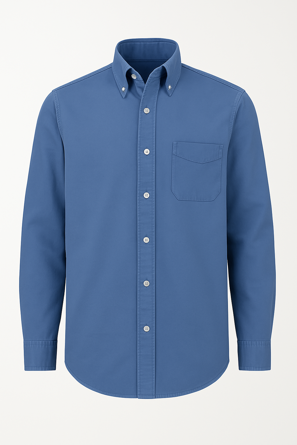Ronald | Camicia classica in cotone a maniche lunghe – Stile senza tempo in diversi colori - Blu marino - men's polo men's polo shirt Shirts und Polos - Concept Palermo