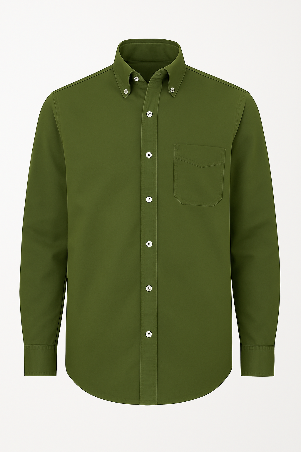 Ronald | Camicia classica in cotone a maniche lunghe – Stile senza tempo in diversi colori - Verde - men's polo men's polo shirt Shirts und Polos - Concept Palermo