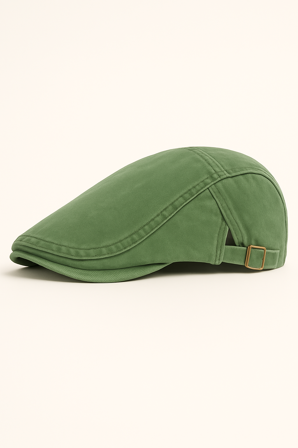 Jacob | Classico berretto piatto in cotone lavato, regolabile, stile vintage, da giornalaio - Verde - hat hats Mens hat summer hat sun hat Sun Hats - Concept Palermo