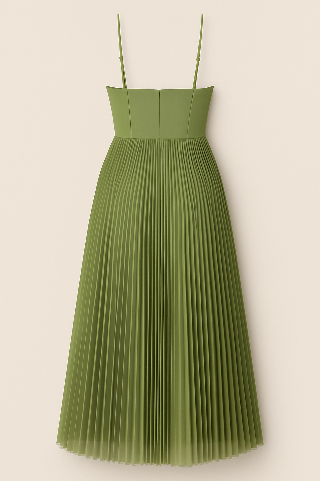 Elena | Abito plissettato con spalline sottili - - DRESS Dresses female dress jurken Maxi Dresses - Concept Palermo