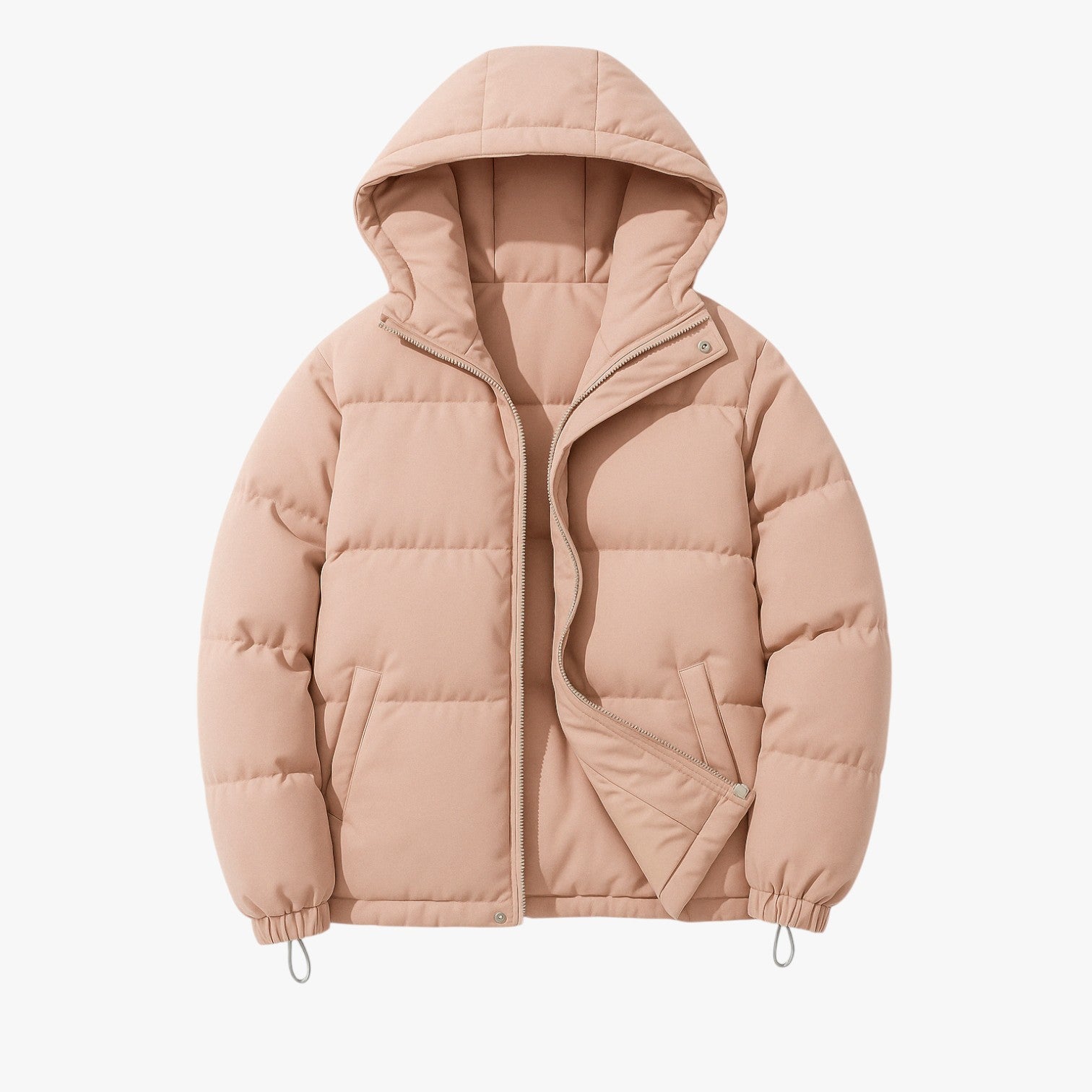 Emerson| Giacca con cappuccio casual con zip - Rosa - Bequeme Passform Frauen Frauen Jacke Jacke Lässig Mode Stilvoll StilvolleJacke - Concept Palermo
