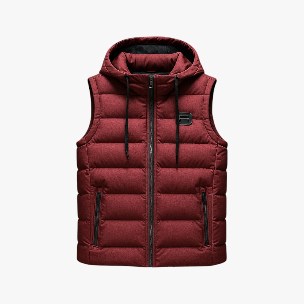 Clément | Gilet Invernale - Spessore Morbido per Massimo Comfort - Rosso - Alltagskleidung Bequeme Passform Freizeitkleidung Herbstmode Herrenmode Jacken Klassisches Design Oberbekleidung Stilvoller Look Warme Jacke Wintermantel - Concept Palermo